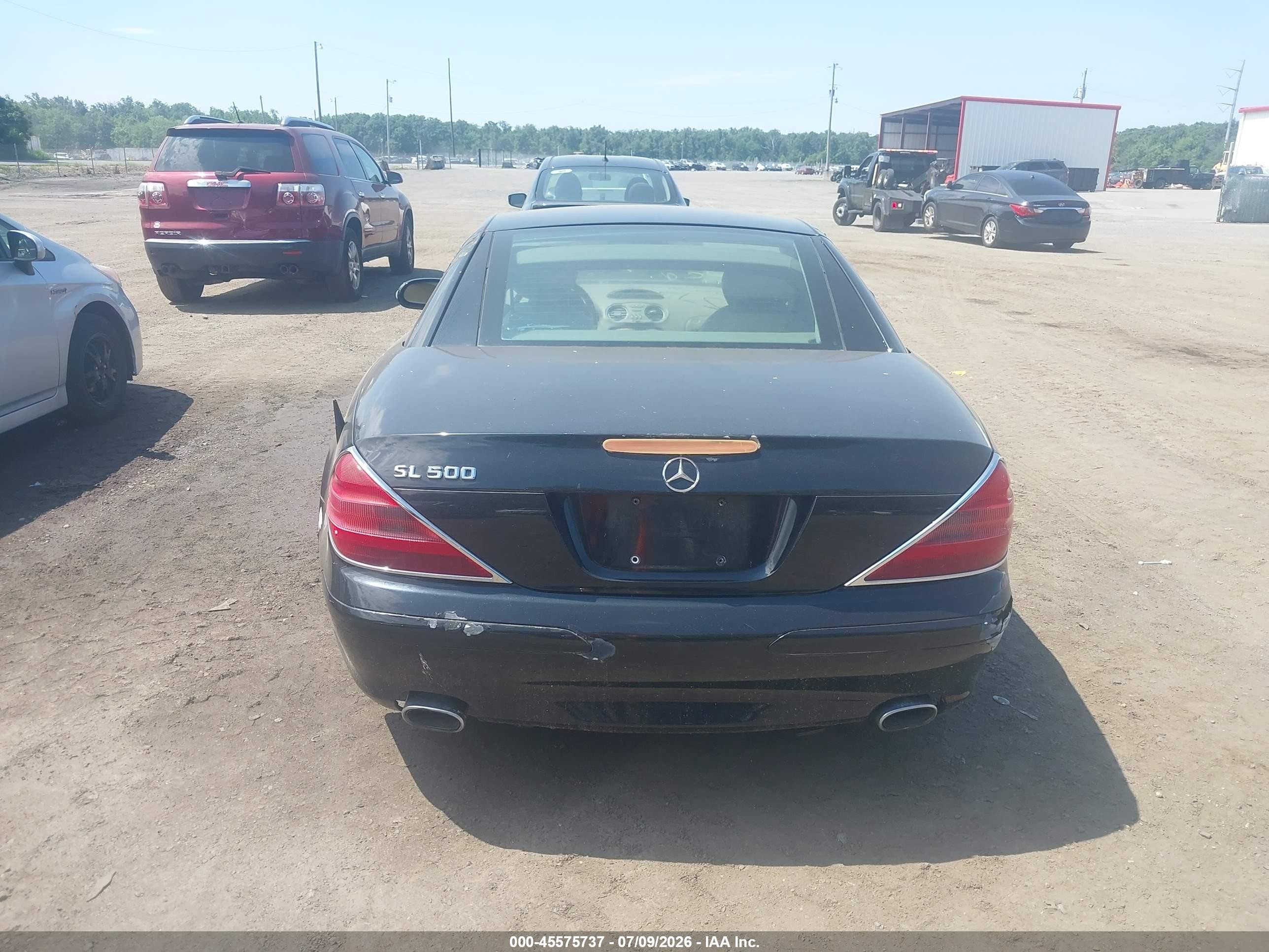 2003 Mercedes-benz Sl 500   Black vin: WDBSK75F13F059714