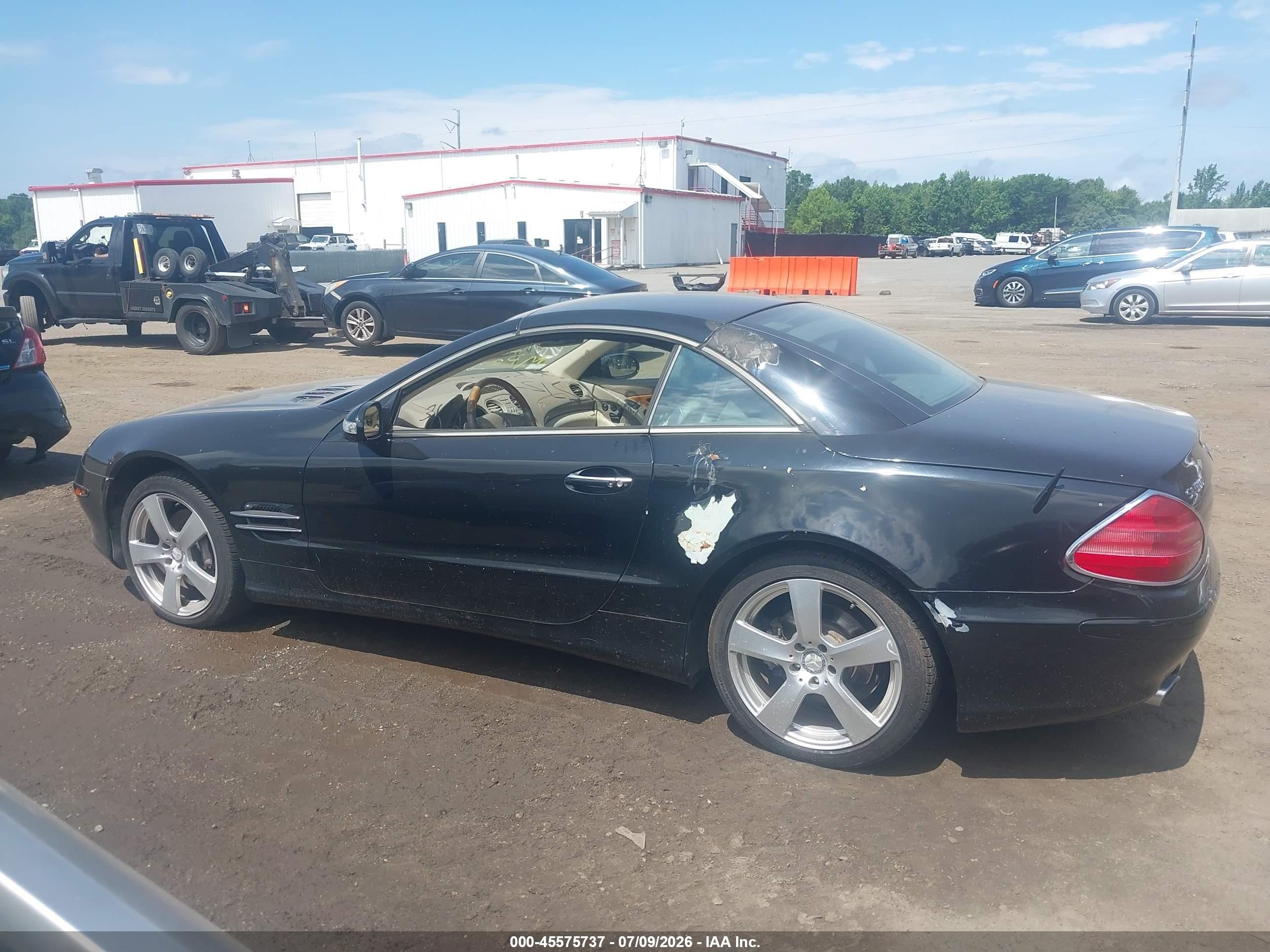 2003 Mercedes-benz Sl 500   Black vin: WDBSK75F13F059714