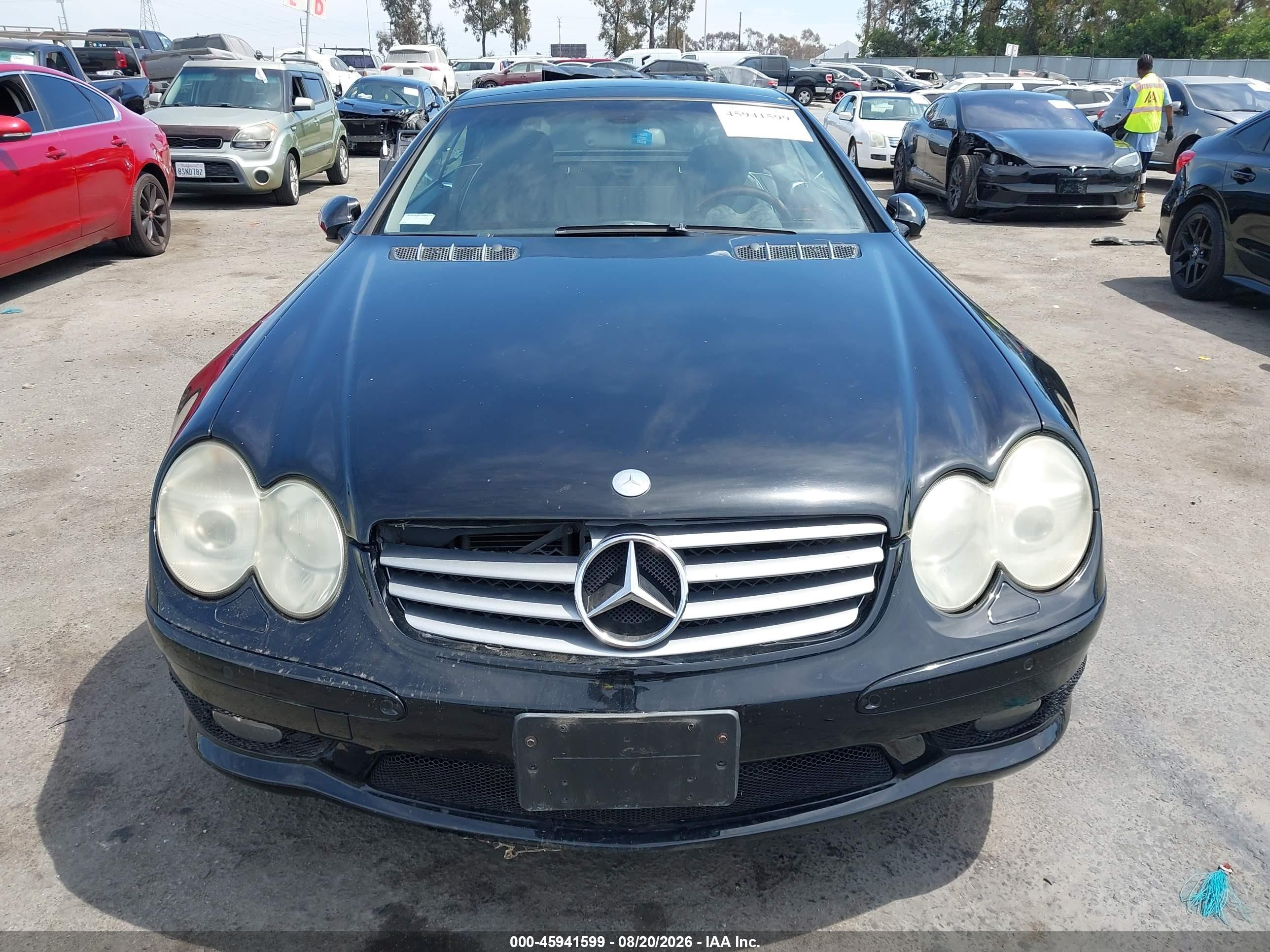 2003 Mercedes-benz Sl 500   Black vin: WDBSK75F23F018976