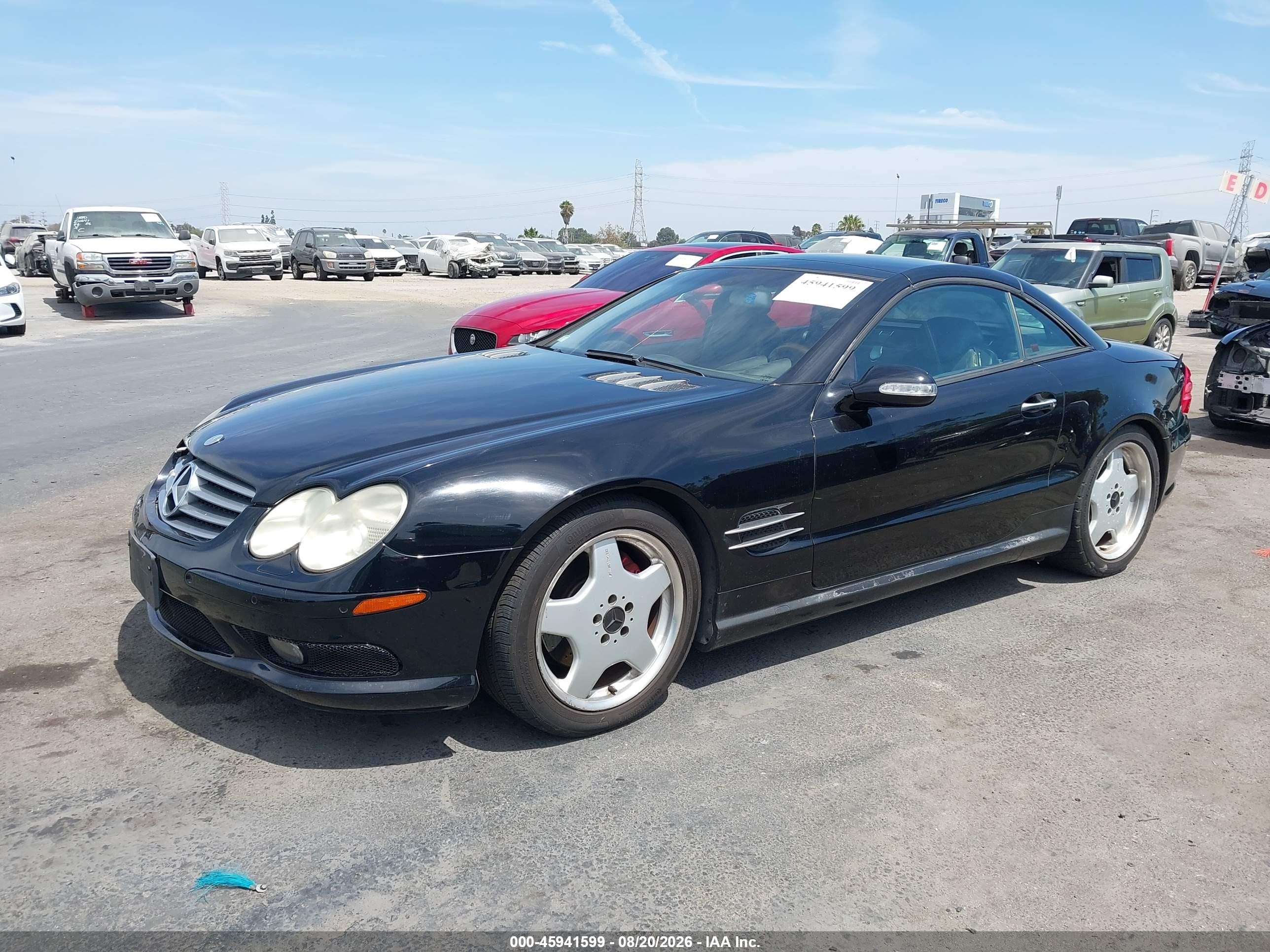 2003 Mercedes-benz Sl 500   Black vin: WDBSK75F23F018976