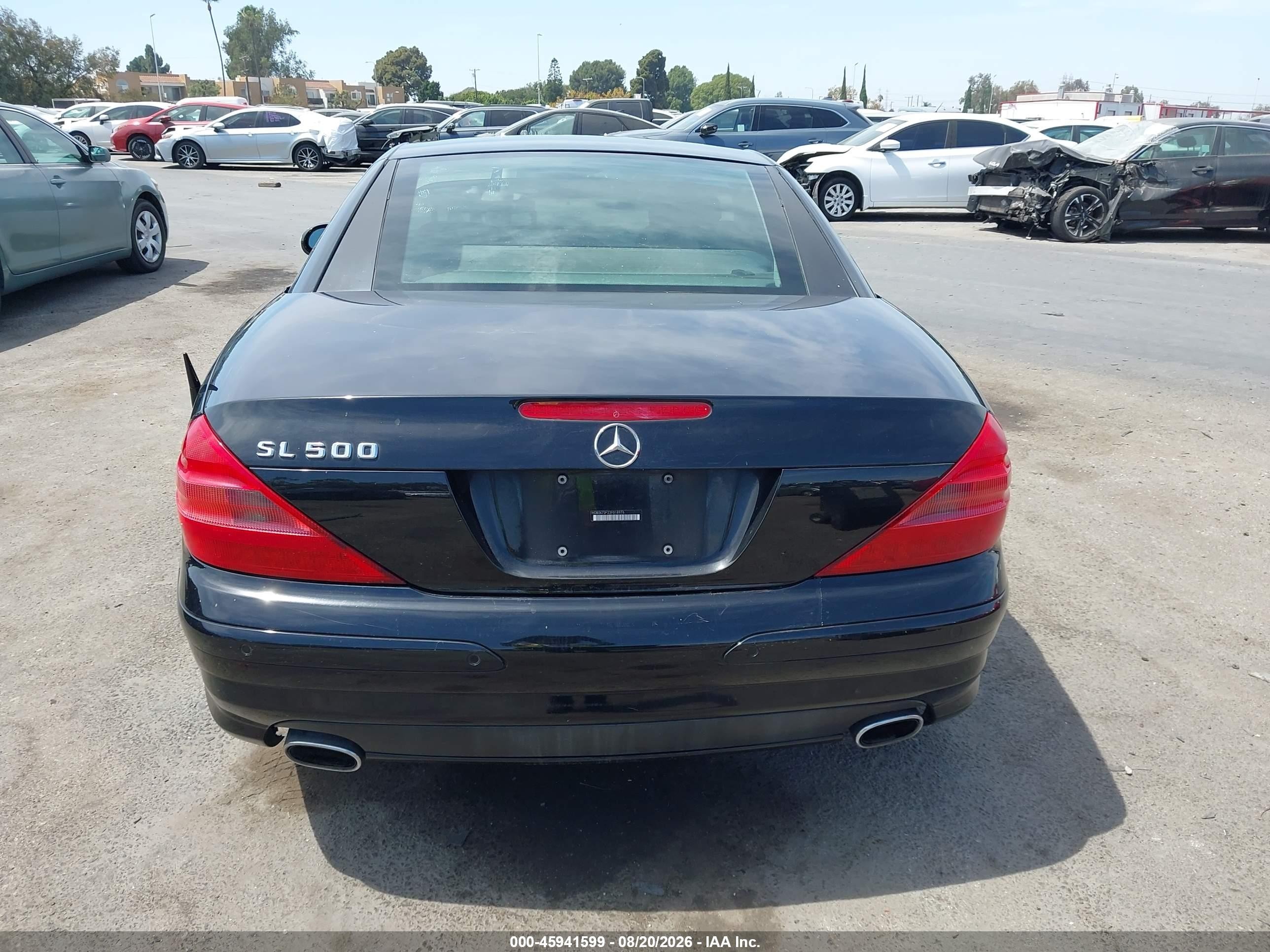 2003 Mercedes-benz Sl 500   Black vin: WDBSK75F23F018976