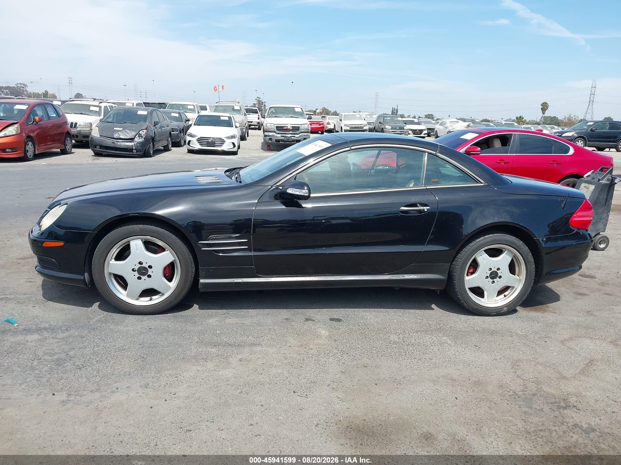 2003 Mercedes-benz Sl 500   Black vin: WDBSK75F23F018976