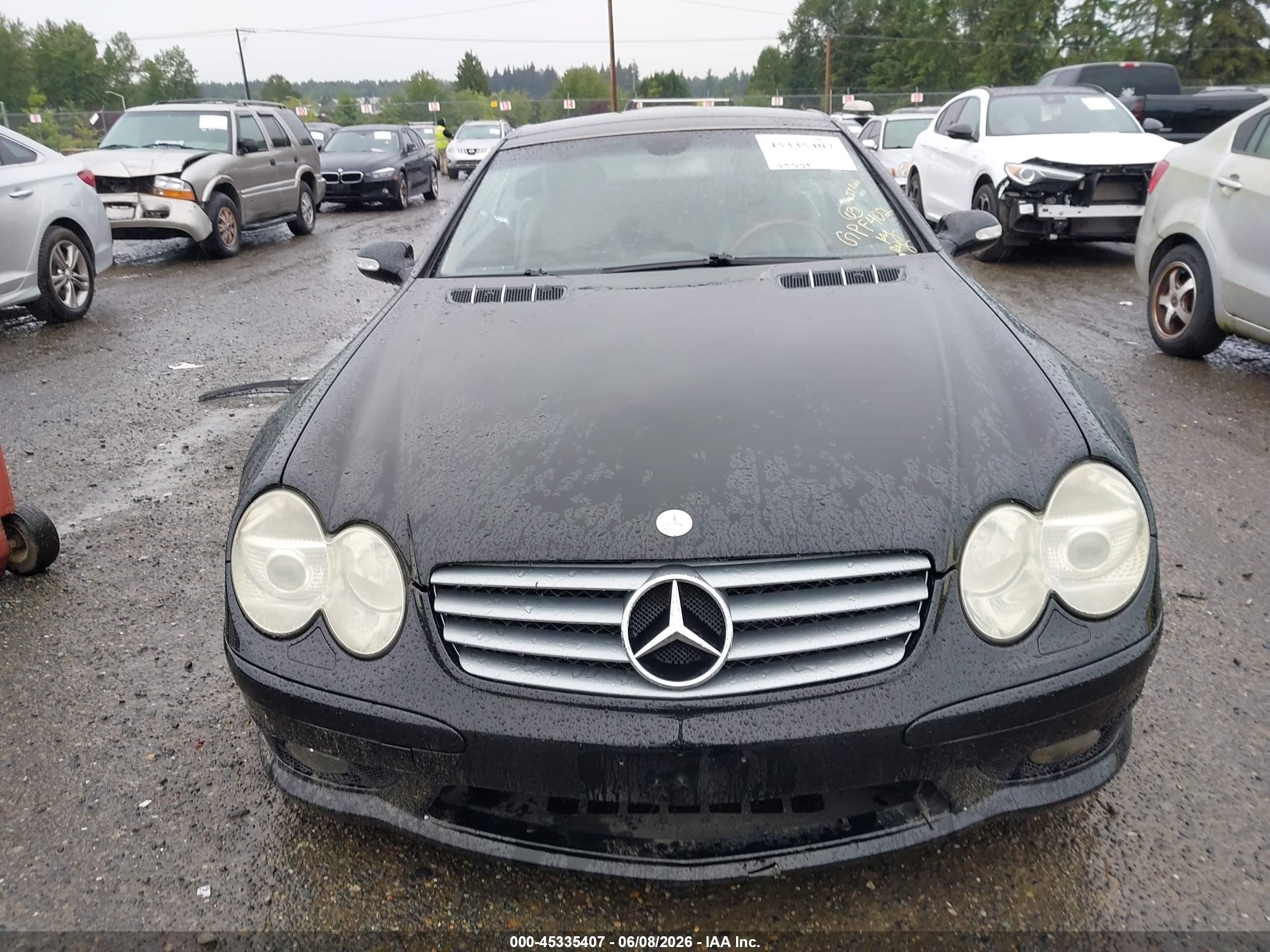 2003 Mercedes-benz Sl 500   Black vin: WDBSK75F23F027371
