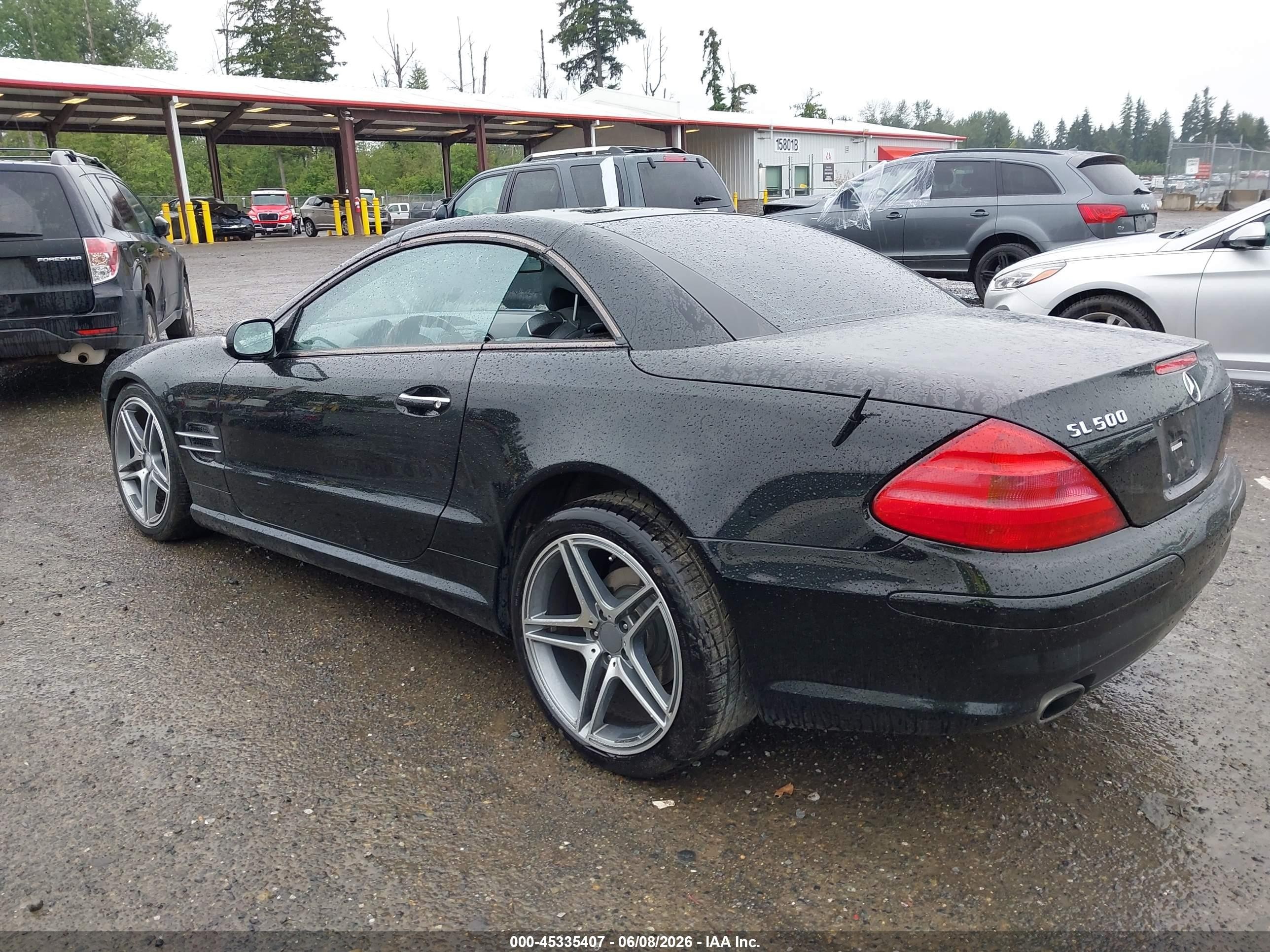 2003 Mercedes-benz Sl 500   Black vin: WDBSK75F23F027371