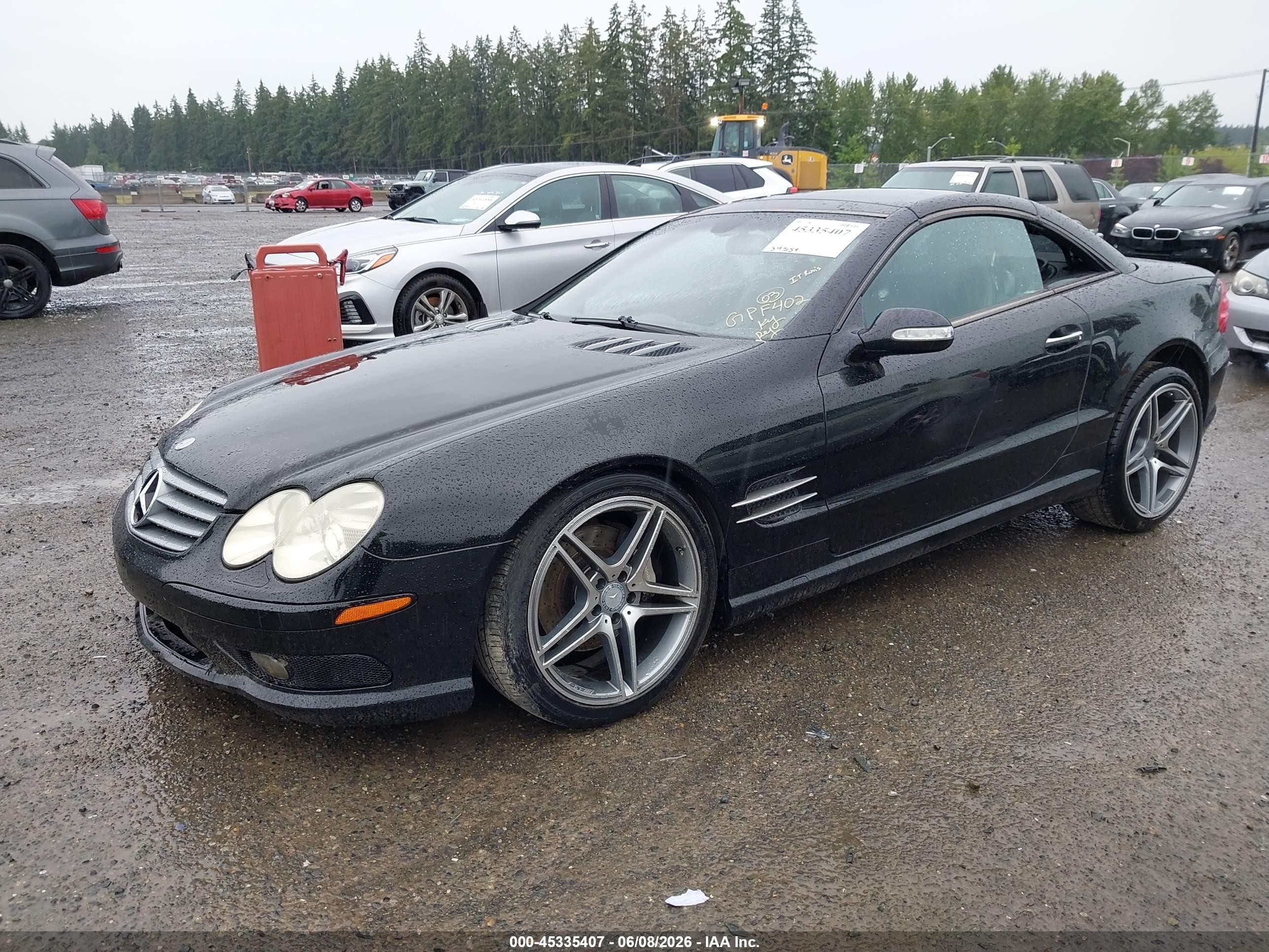 2003 Mercedes-benz Sl 500   Black vin: WDBSK75F23F027371