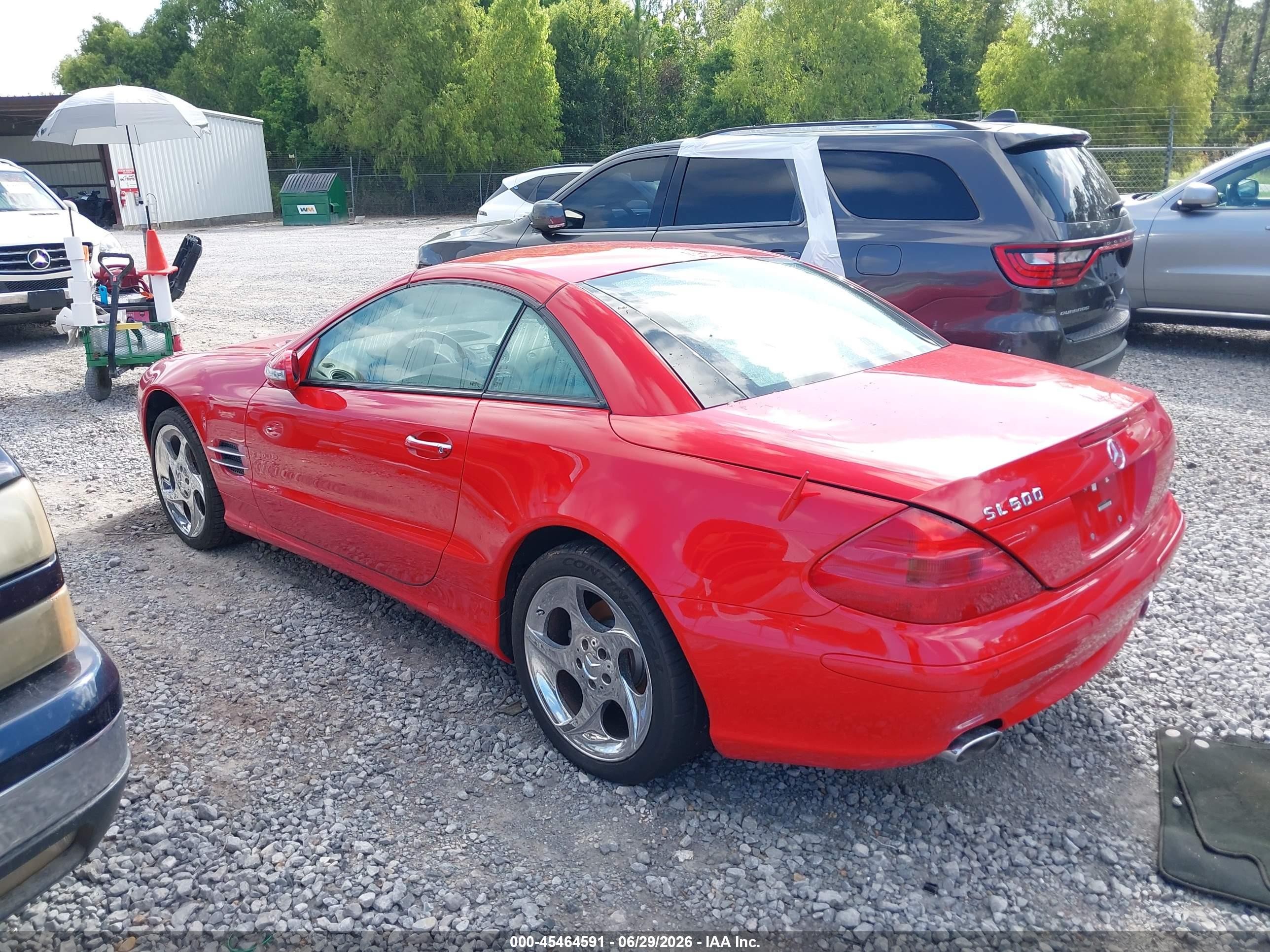 2003 Mercedes-benz Sl 500   Red vin: WDBSK75F23F040640