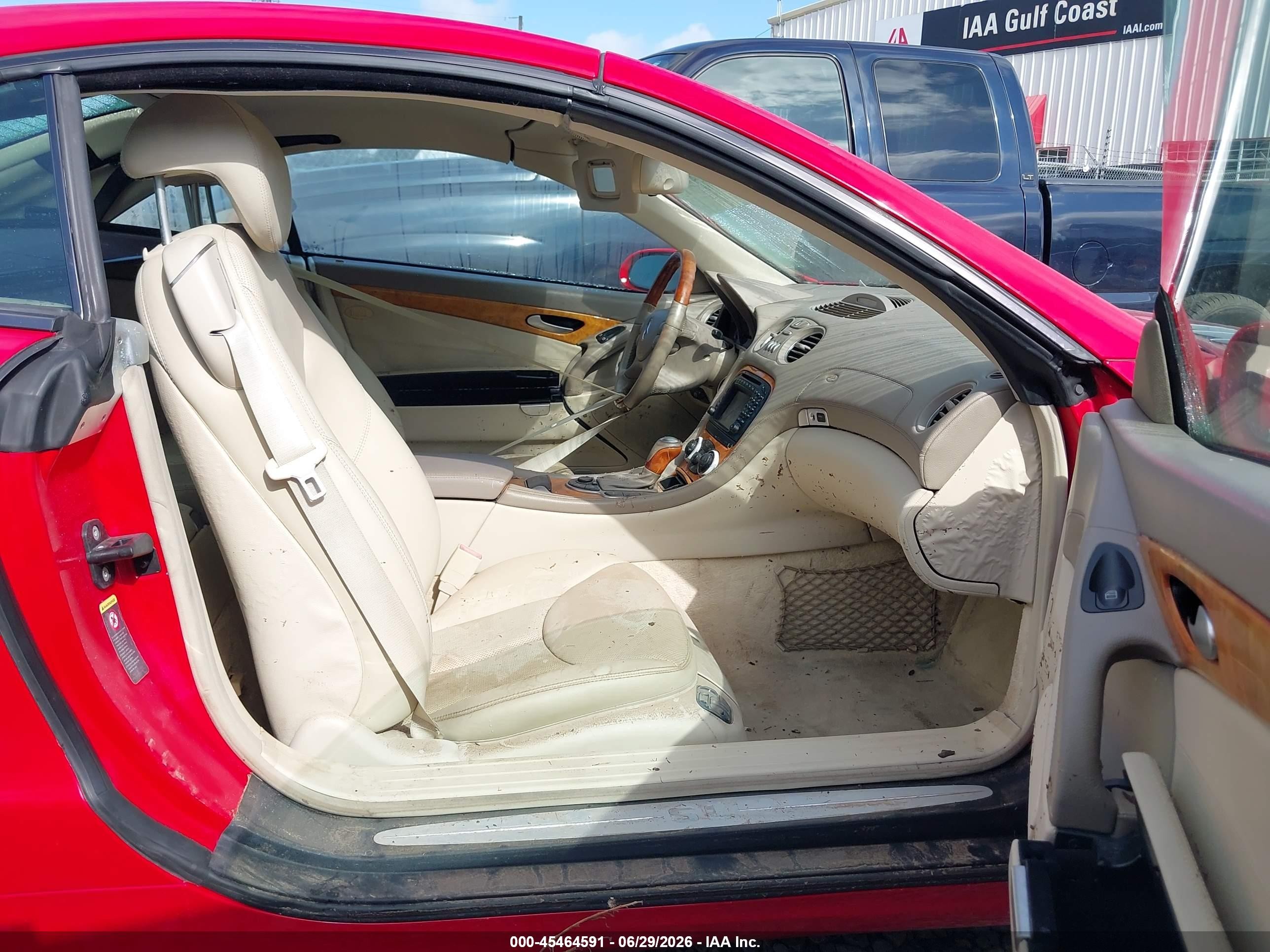 2003 Mercedes-benz Sl 500   Red vin: WDBSK75F23F040640