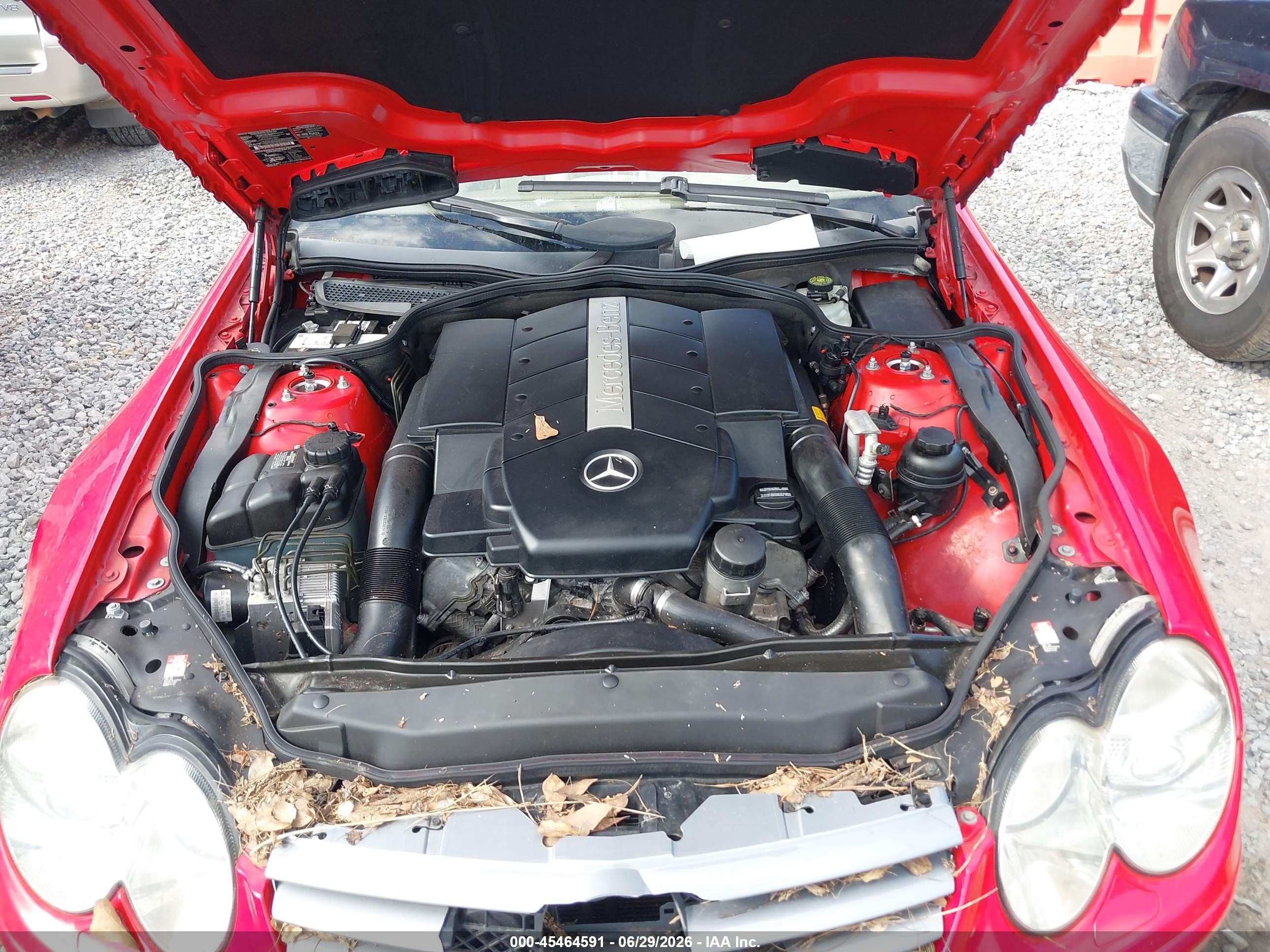 2003 Mercedes-benz Sl 500   Red vin: WDBSK75F23F040640