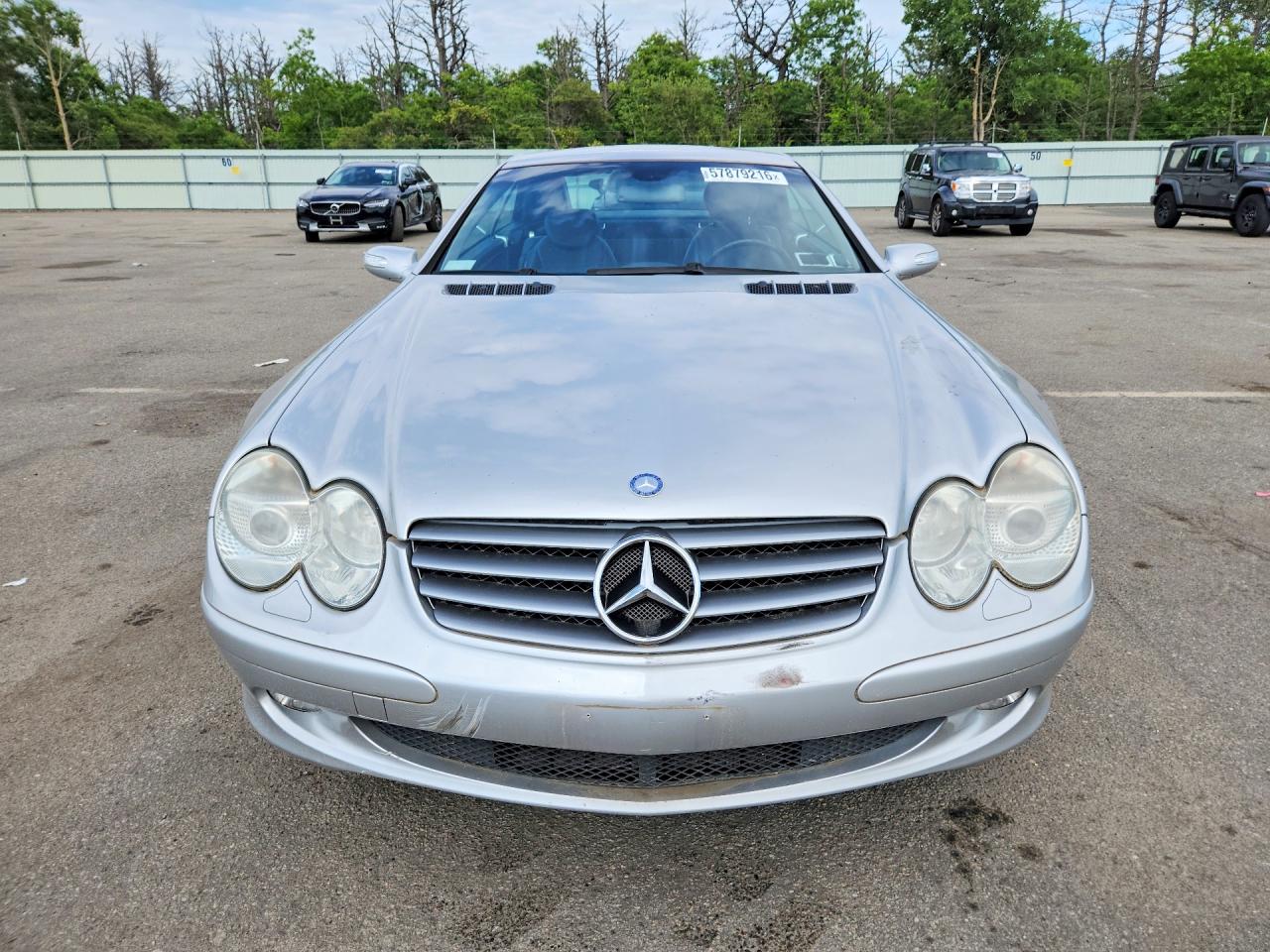 2004 Mercedes-benz Sl 500 Silver vin: WDBSK75F24F080511