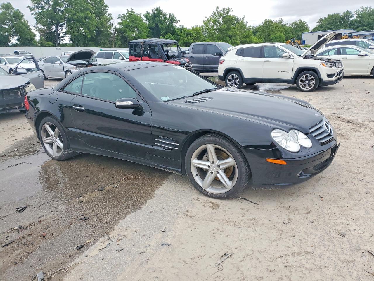 2004 Mercedes-benz Sl 500 Black vin: WDBSK75F24F086079