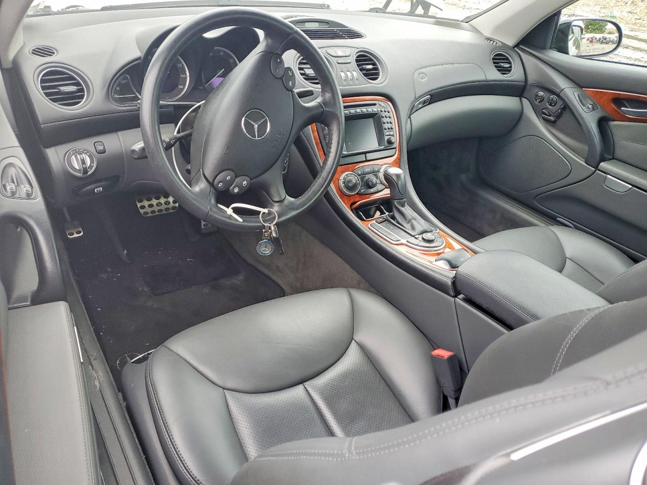 2004 Mercedes-benz Sl 500 Black vin: WDBSK75F24F086079