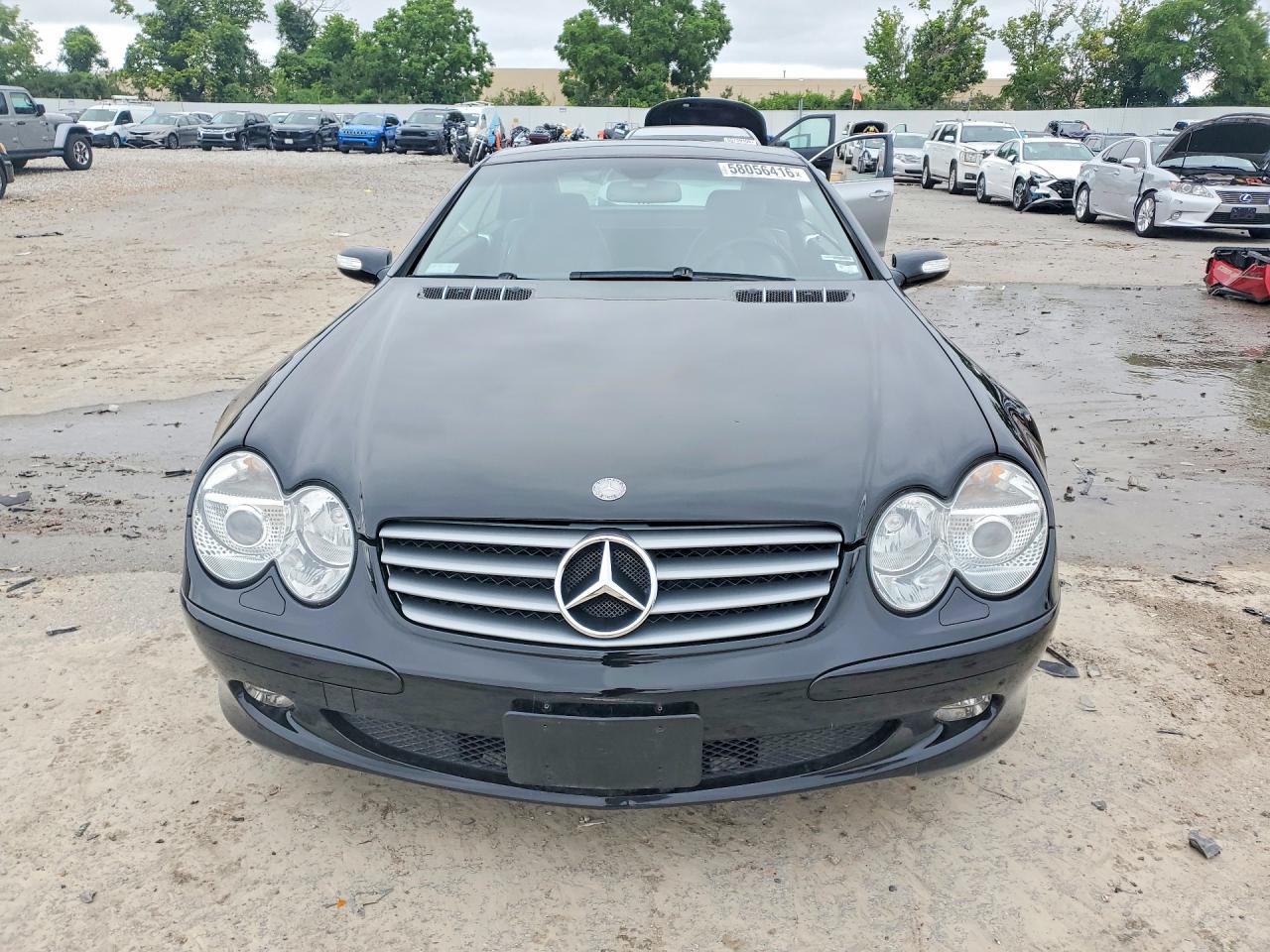2004 Mercedes-benz Sl 500 Black vin: WDBSK75F24F086079