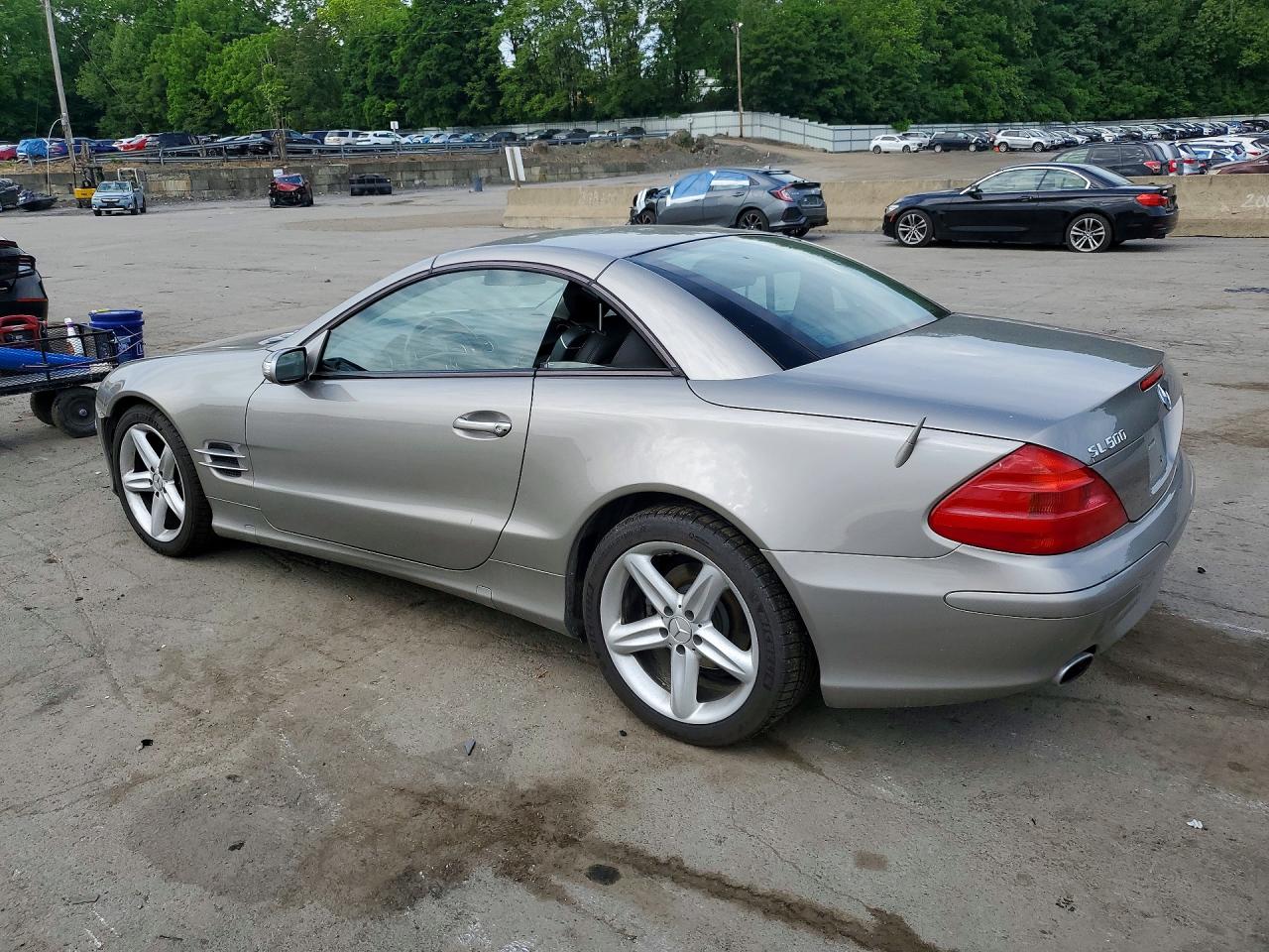2005 Mercedes-benz Sl 500 Gray vin: WDBSK75F25F087301