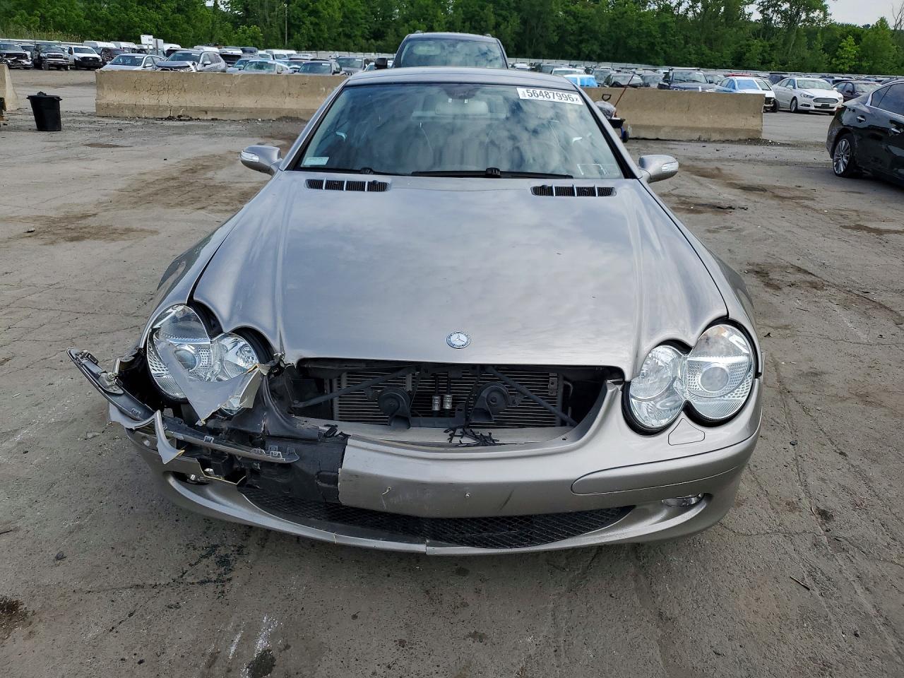 2005 Mercedes-benz Sl 500 Gray vin: WDBSK75F25F087301