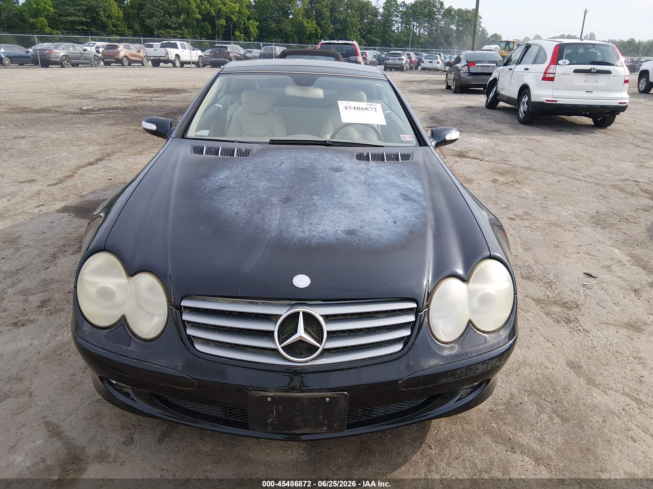 2005 Mercedes-benz Sl 500   Black vin: WDBSK75F25F093650