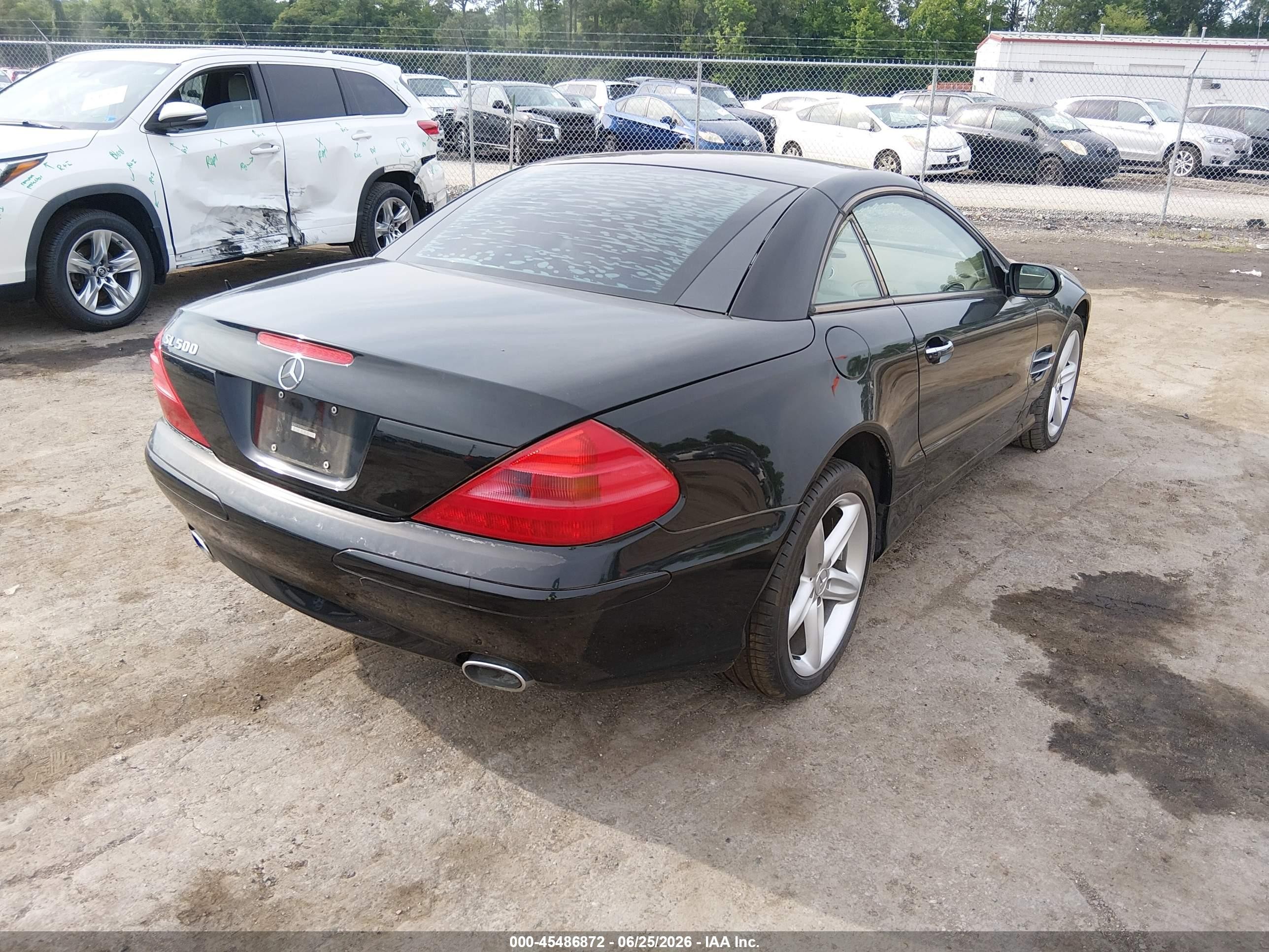 2005 Mercedes-benz Sl 500   Black vin: WDBSK75F25F093650