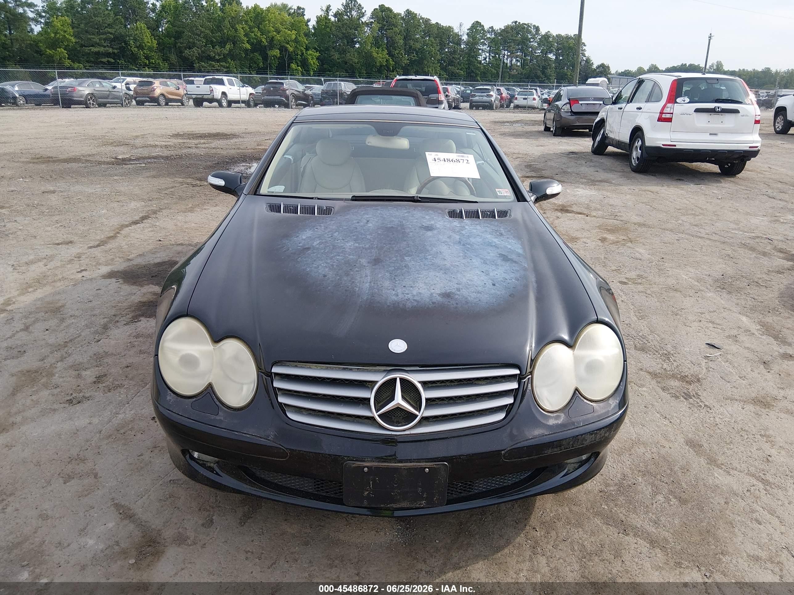 2005 Mercedes-benz Sl 500   Black vin: WDBSK75F25F093650