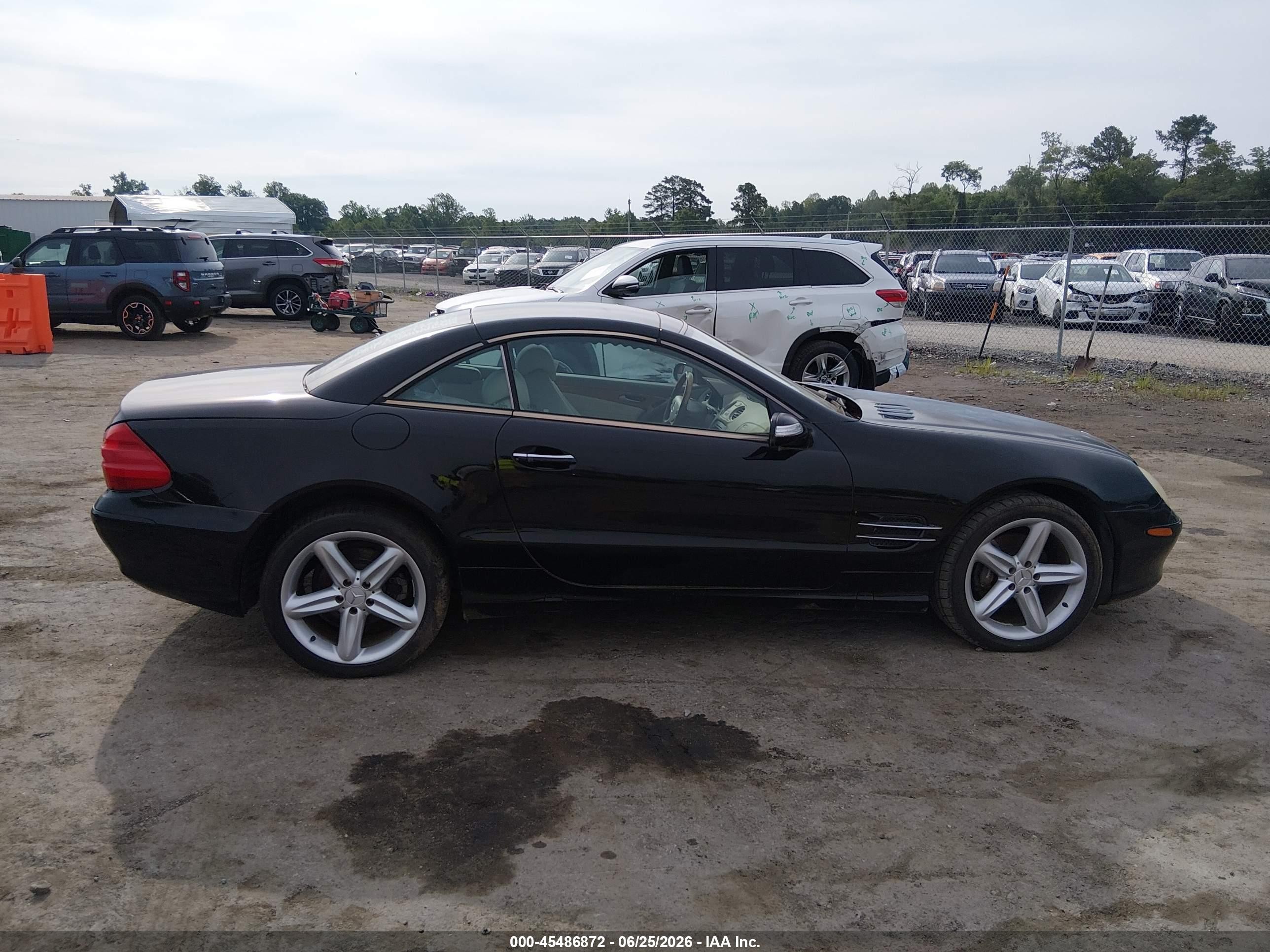 2005 Mercedes-benz Sl 500   Black vin: WDBSK75F25F093650