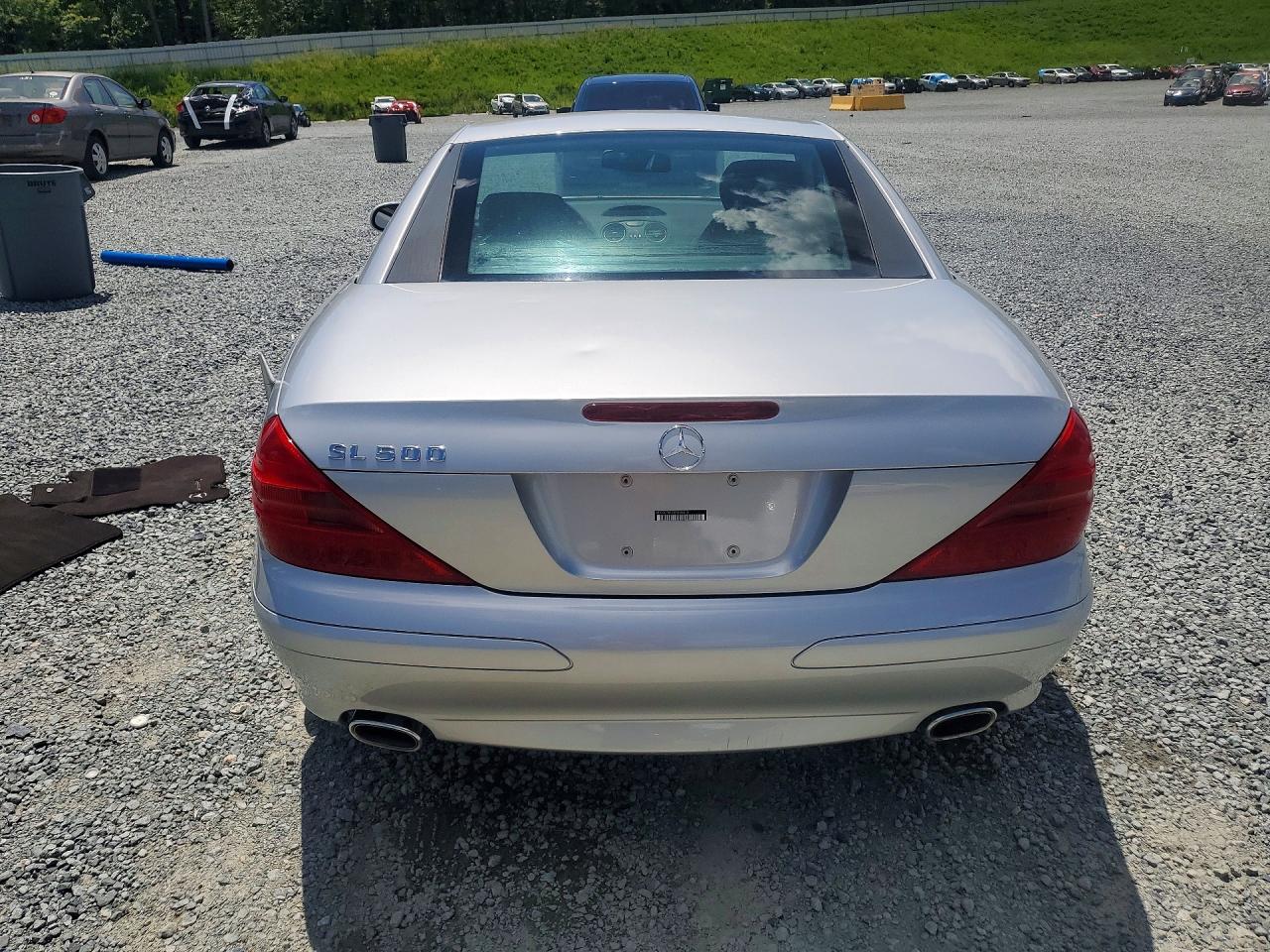 2005 Mercedes-benz Sl 500 Silver vin: WDBSK75F25F096516