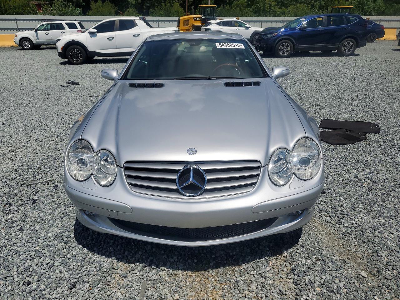 2005 Mercedes-benz Sl 500 Silver vin: WDBSK75F25F096516