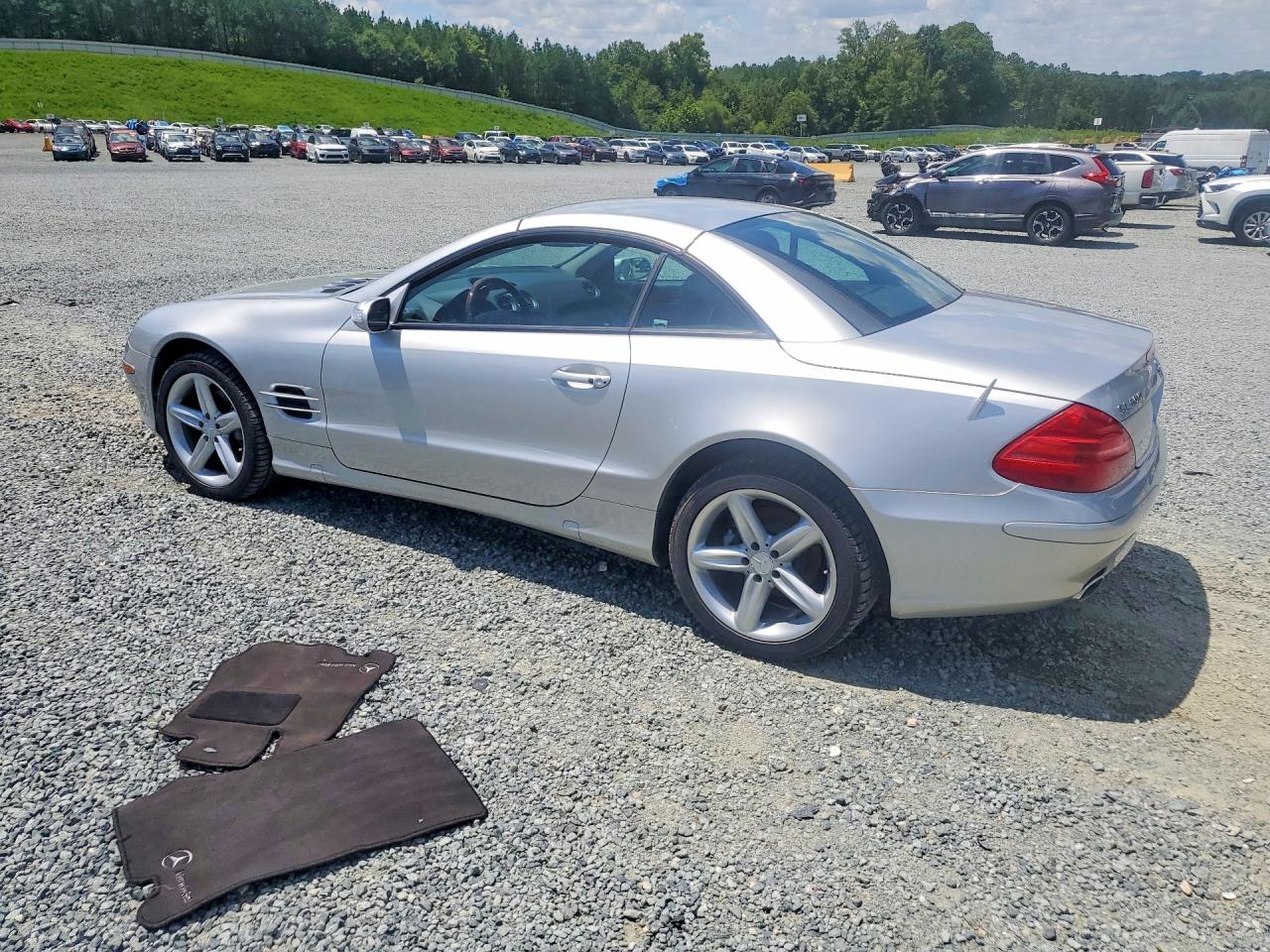 2005 Mercedes-benz Sl 500 Silver vin: WDBSK75F25F096516