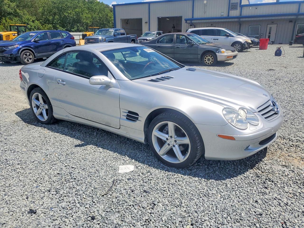 2005 Mercedes-benz Sl 500 Silver vin: WDBSK75F25F096516
