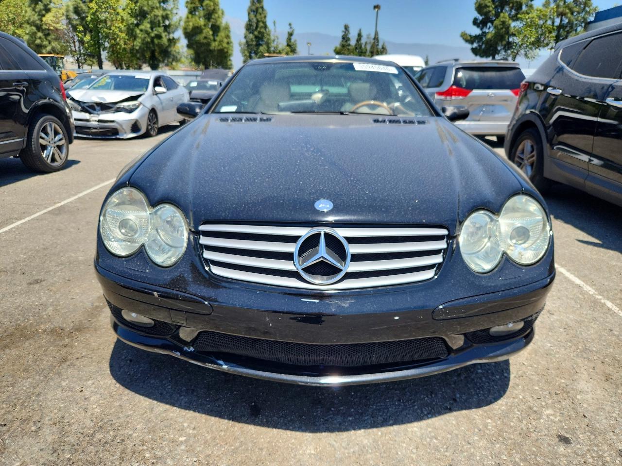 2005 Mercedes-benz Sl 500 Black vin: WDBSK75F25F099299