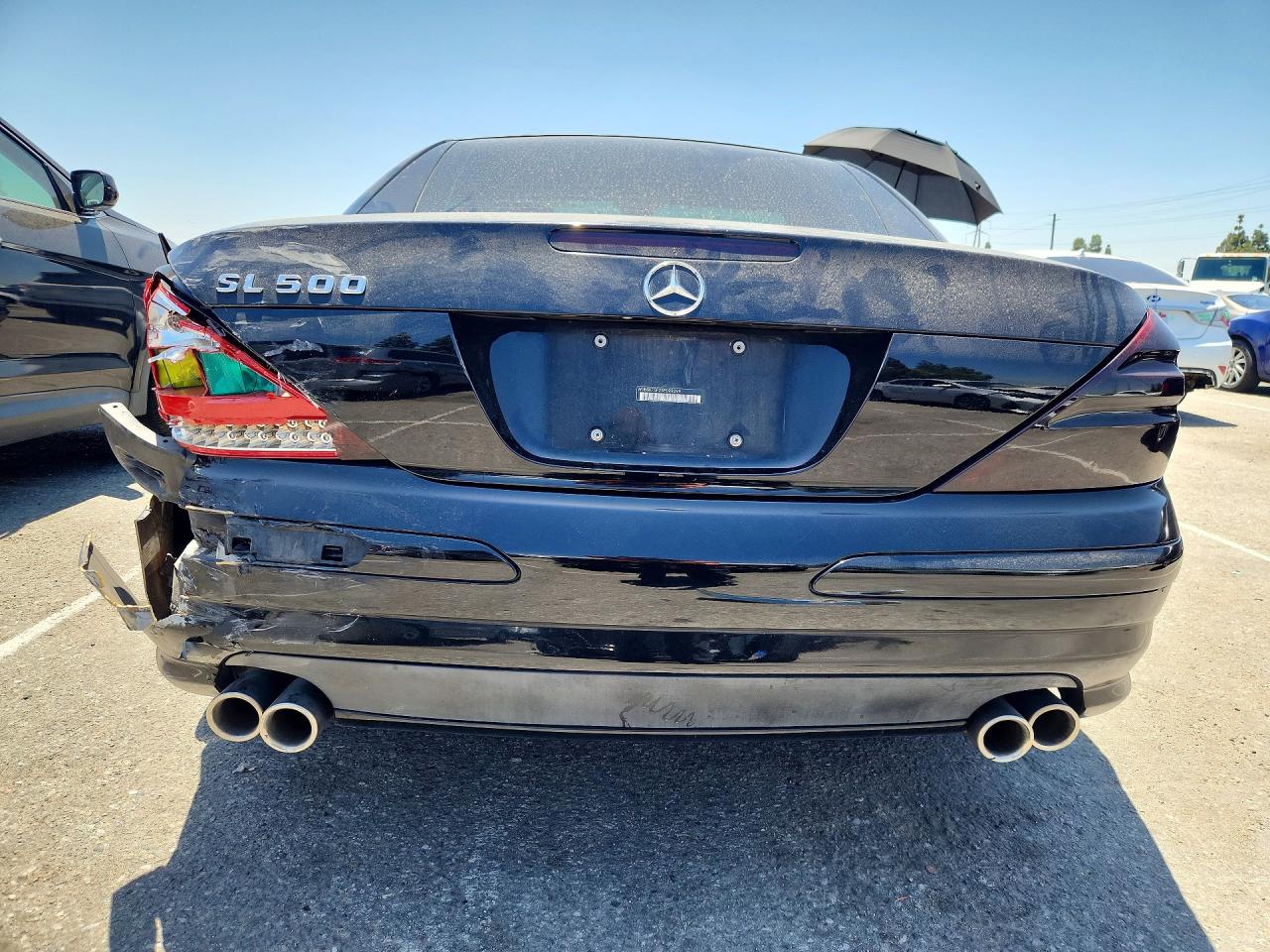 2005 Mercedes-benz Sl 500 Black vin: WDBSK75F25F099299