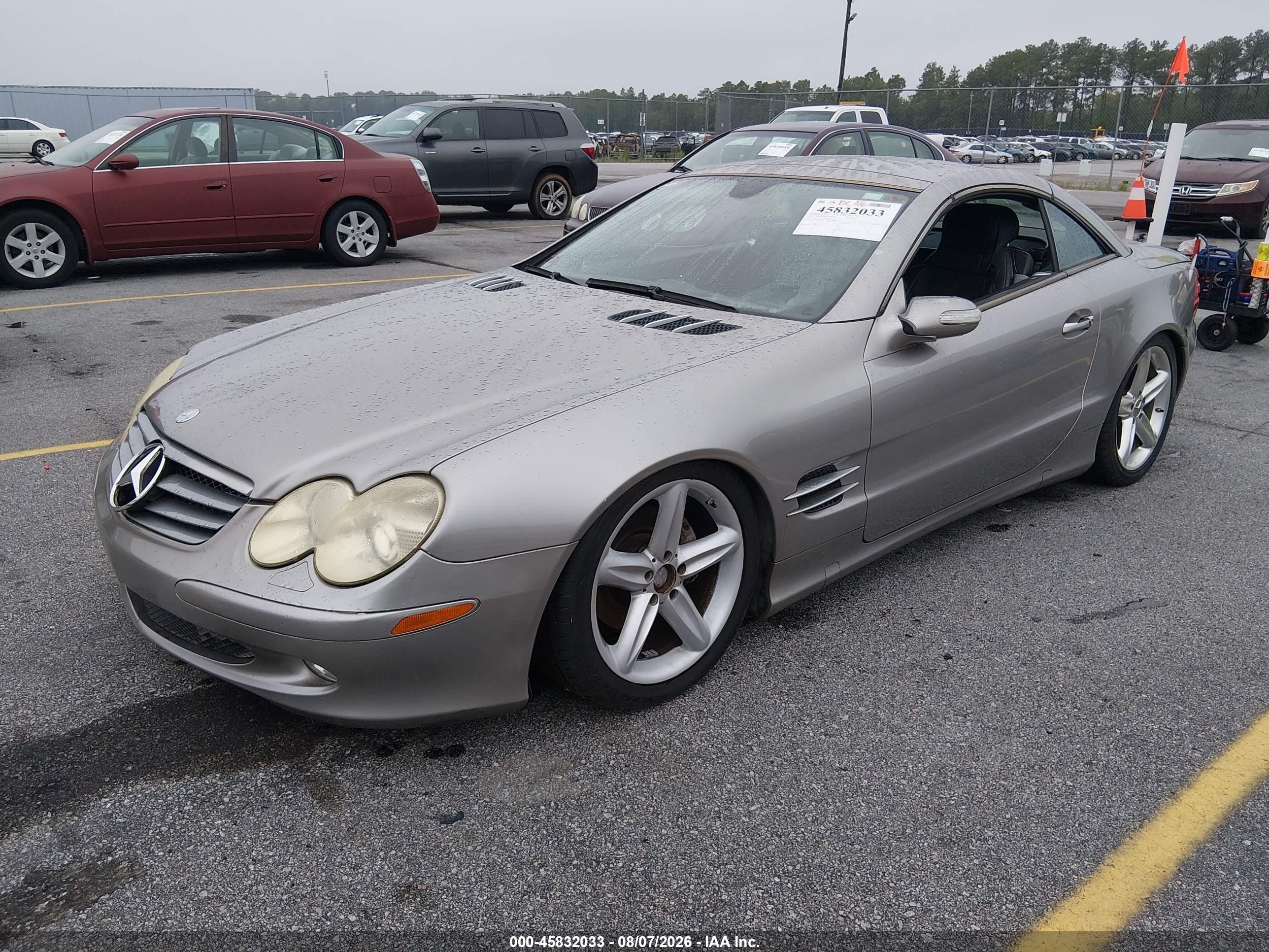 2006 Mercedes-benz Sl 500   Silver vin: WDBSK75F26F109007