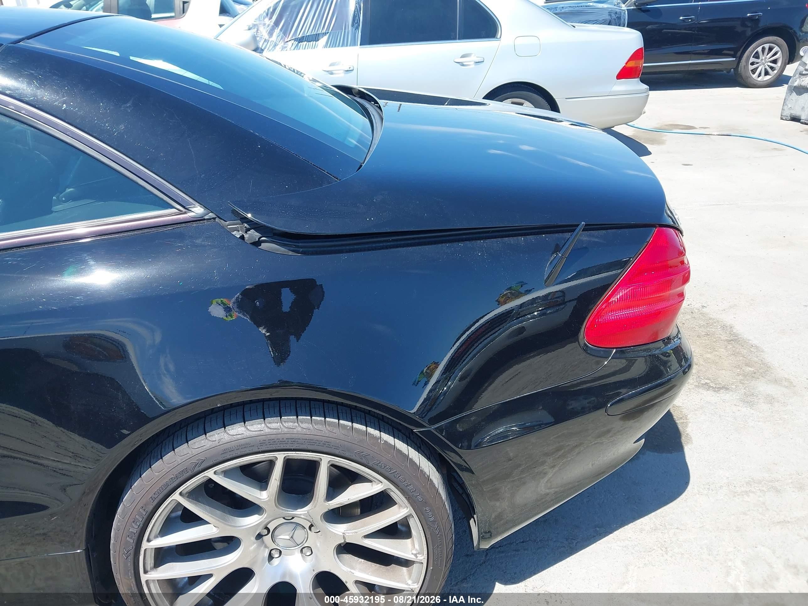 2003 Mercedes-benz Sl 500   Черный vin: WDBSK75F33F027590