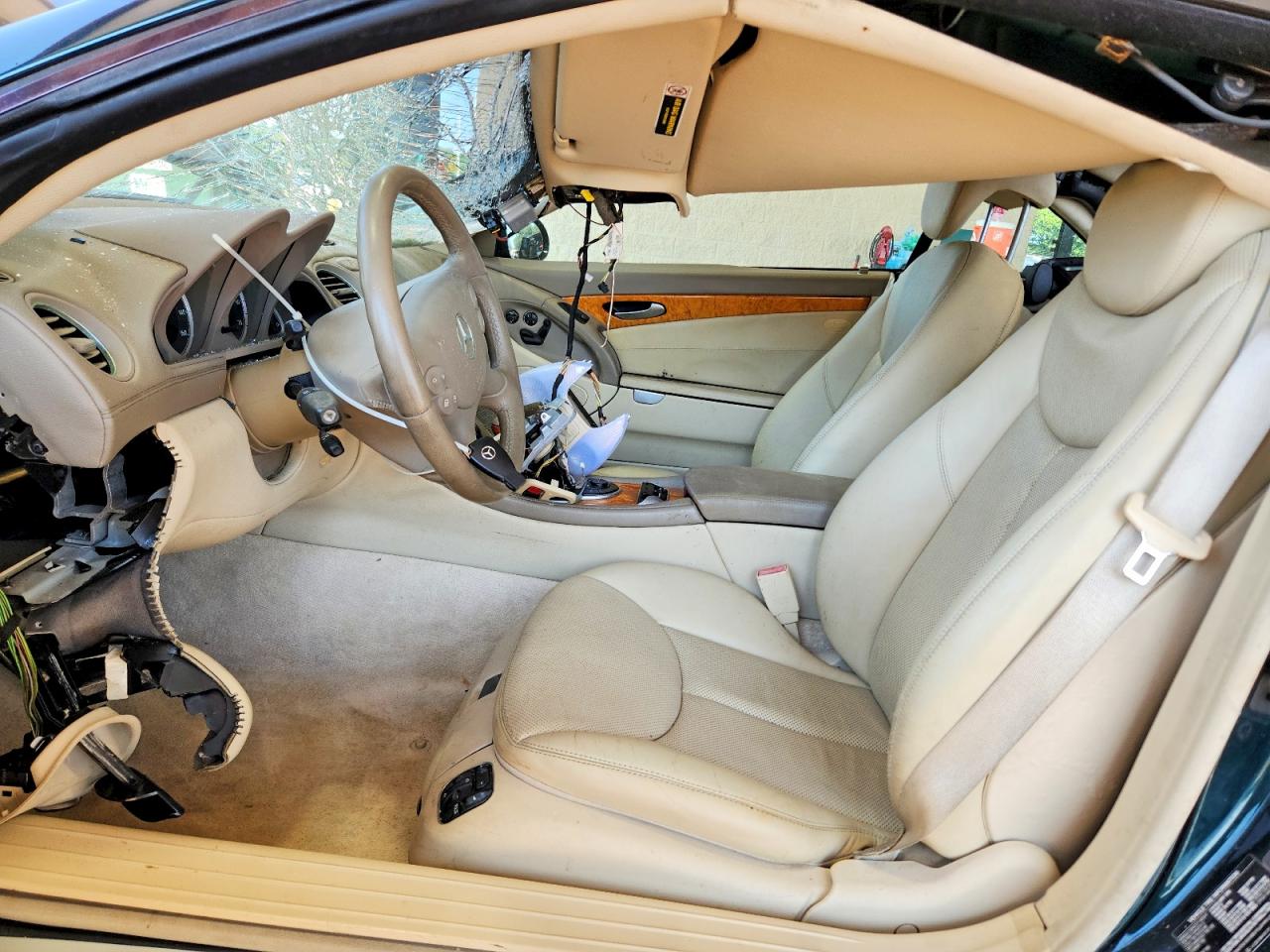2003 Mercedes-benz Sl 500r Green vin: WDBSK75F33F042221