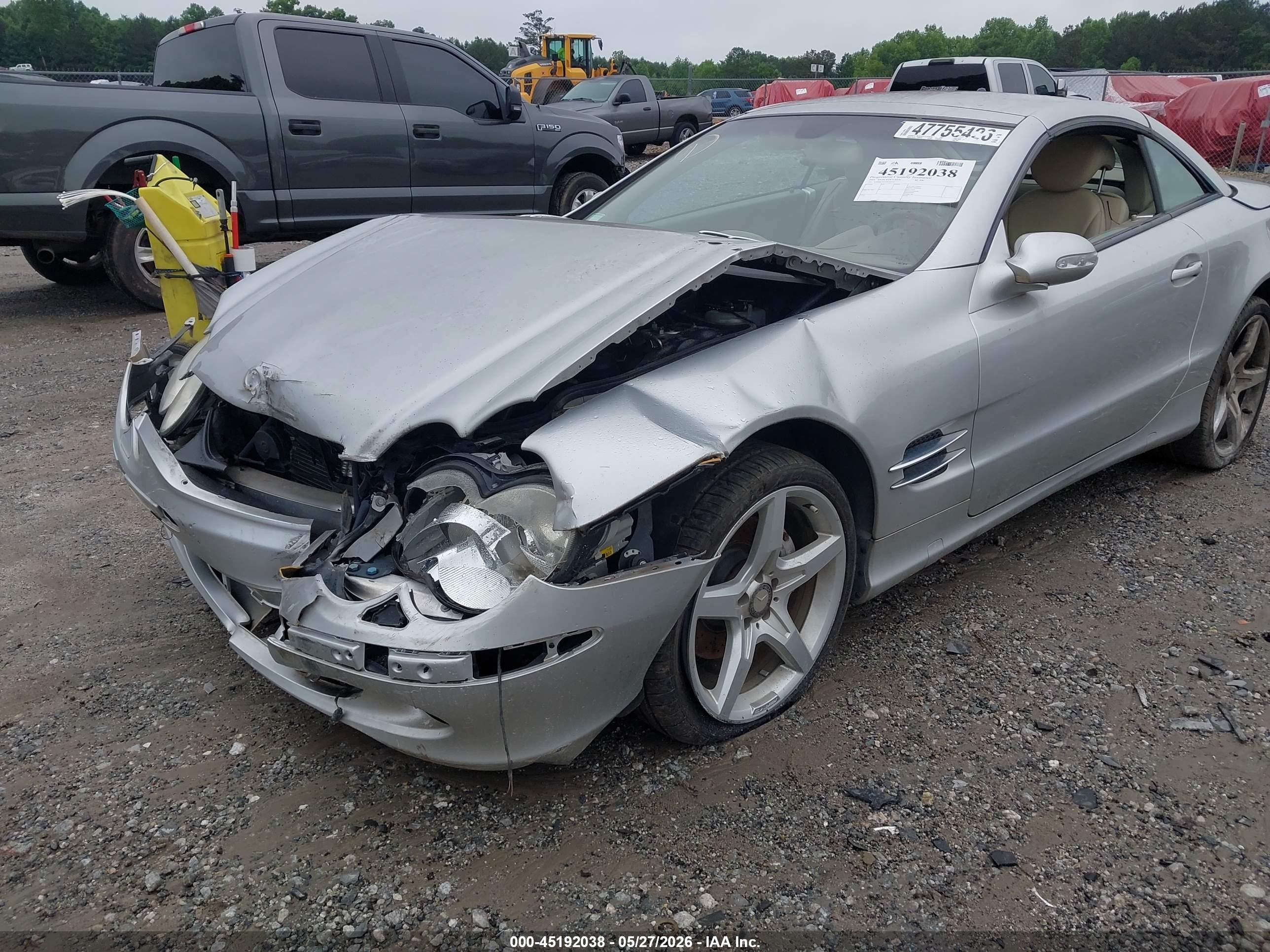 2003 Mercedes-benz Sl 500   Silver vin: WDBSK75F33F045121