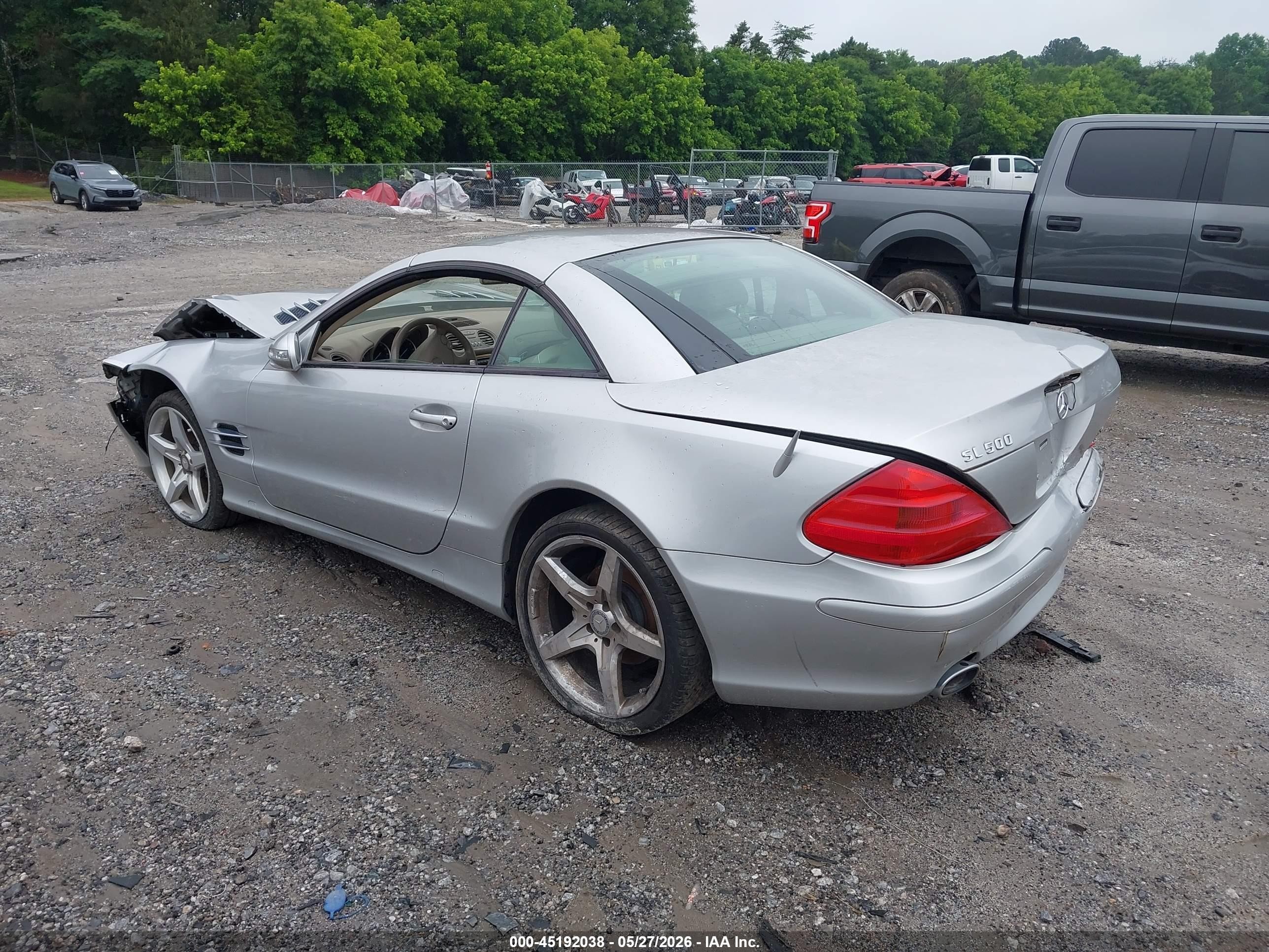 2003 Mercedes-benz Sl 500   Silver vin: WDBSK75F33F045121
