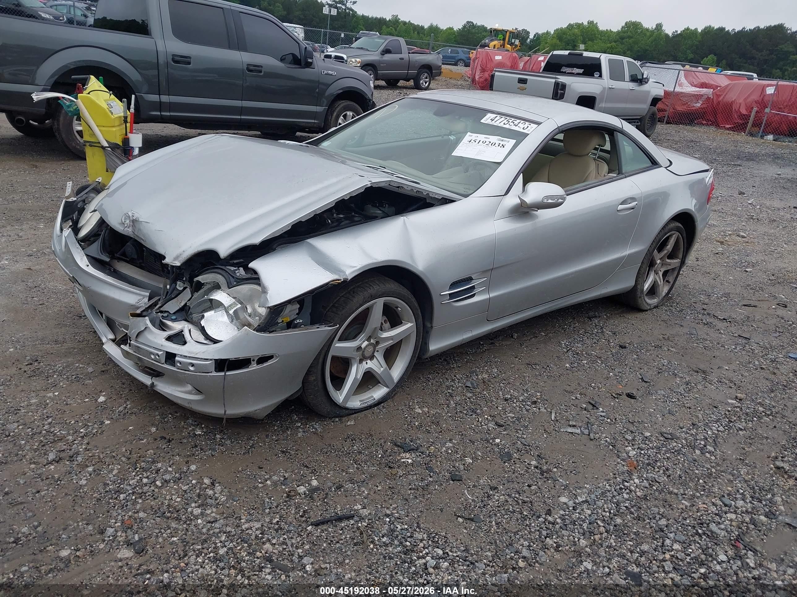 2003 Mercedes-benz Sl 500   Silver vin: WDBSK75F33F045121