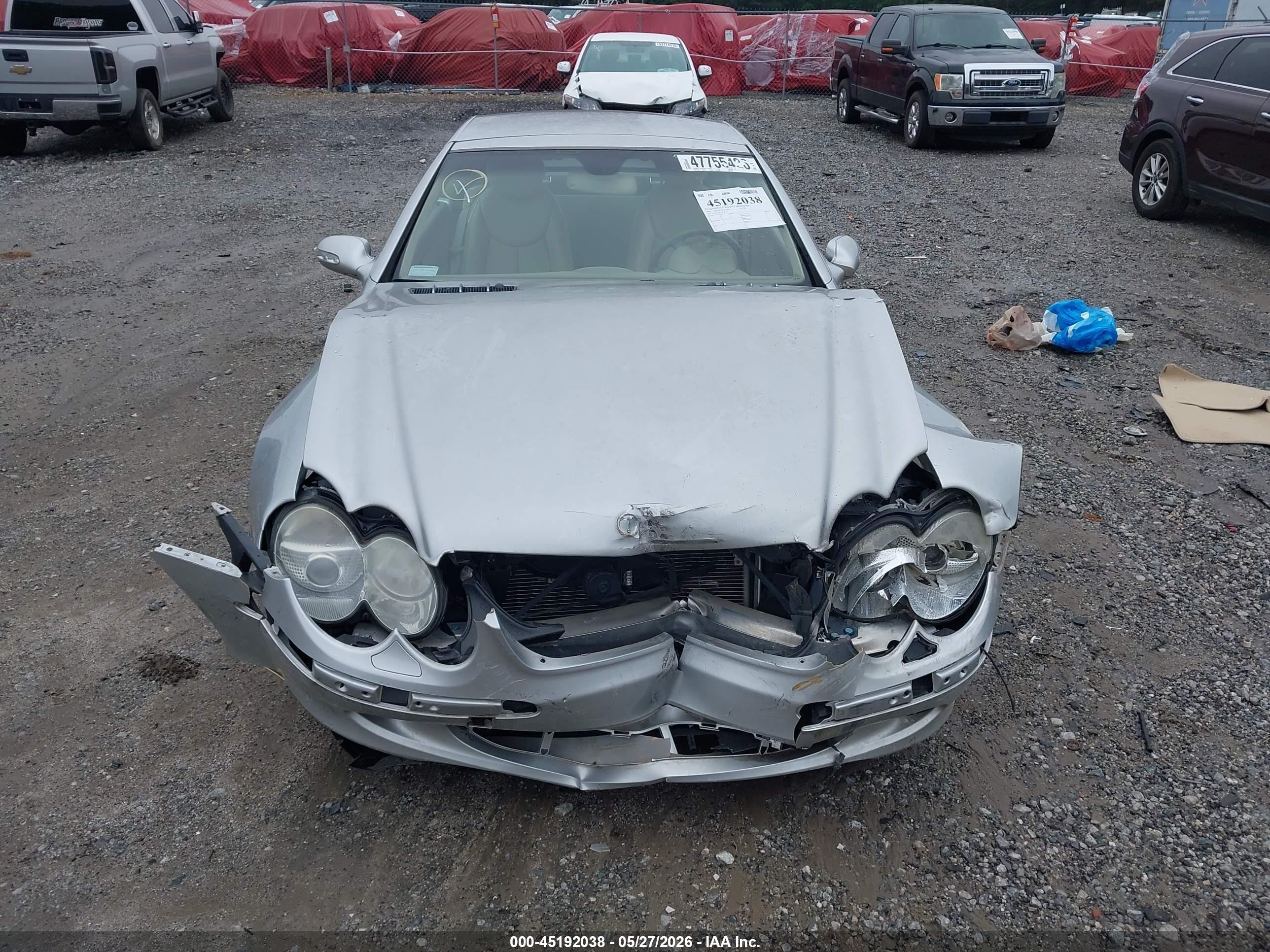 2003 Mercedes-benz Sl 500   Silver vin: WDBSK75F33F045121