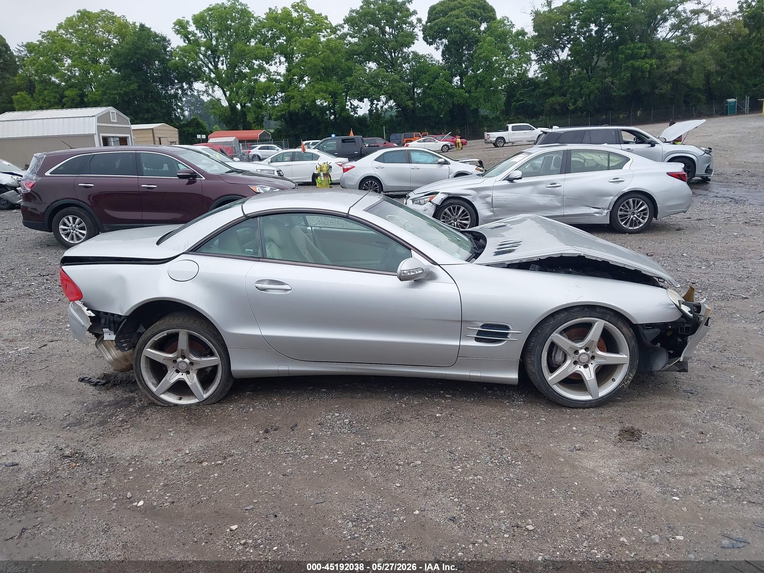 2003 Mercedes-benz Sl 500   Silver vin: WDBSK75F33F045121
