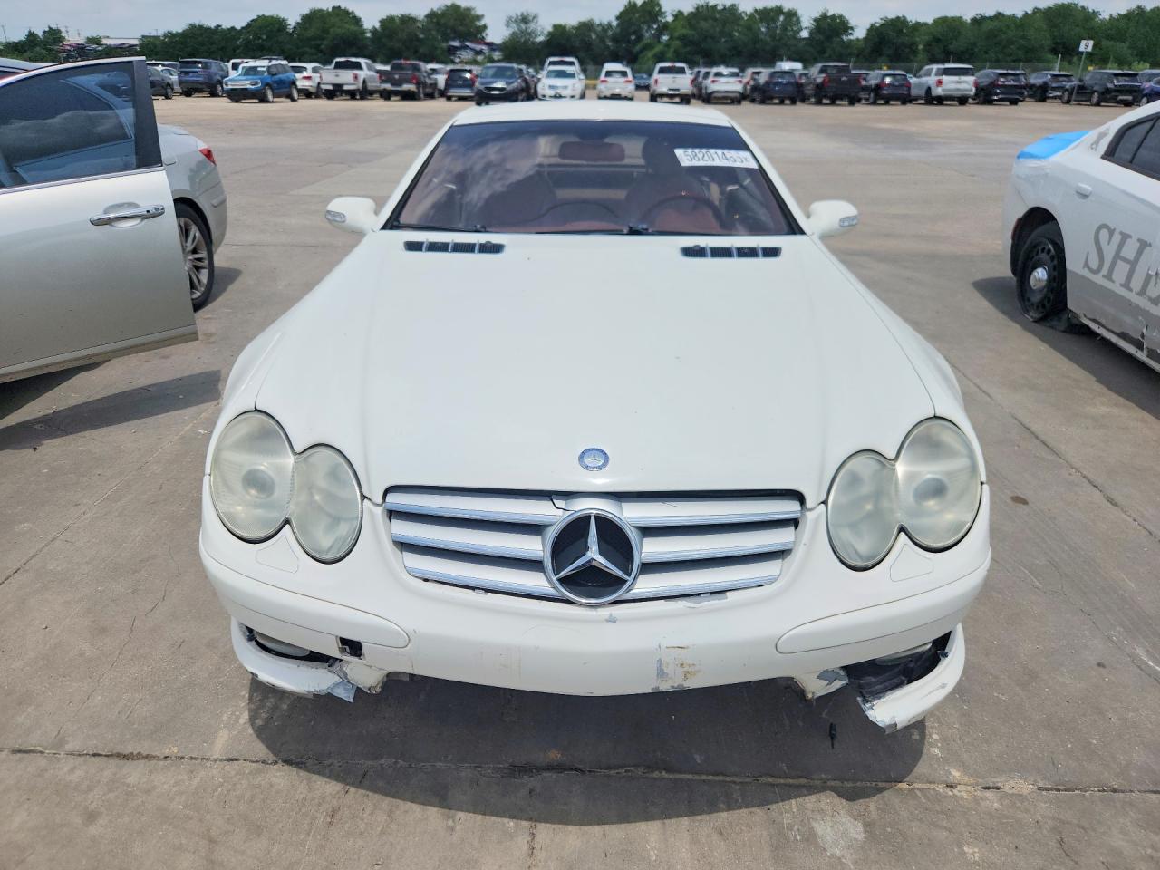 2003 Mercedes-benz Sl 500 White vin: WDBSK75F33F060315