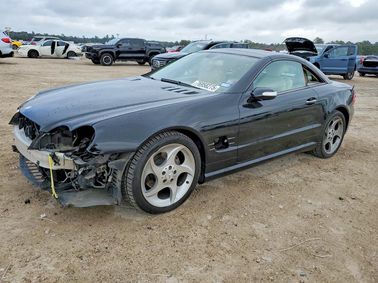 2005 Mercedes-benz Sl 500 Black vin: WDBSK75F35F089848