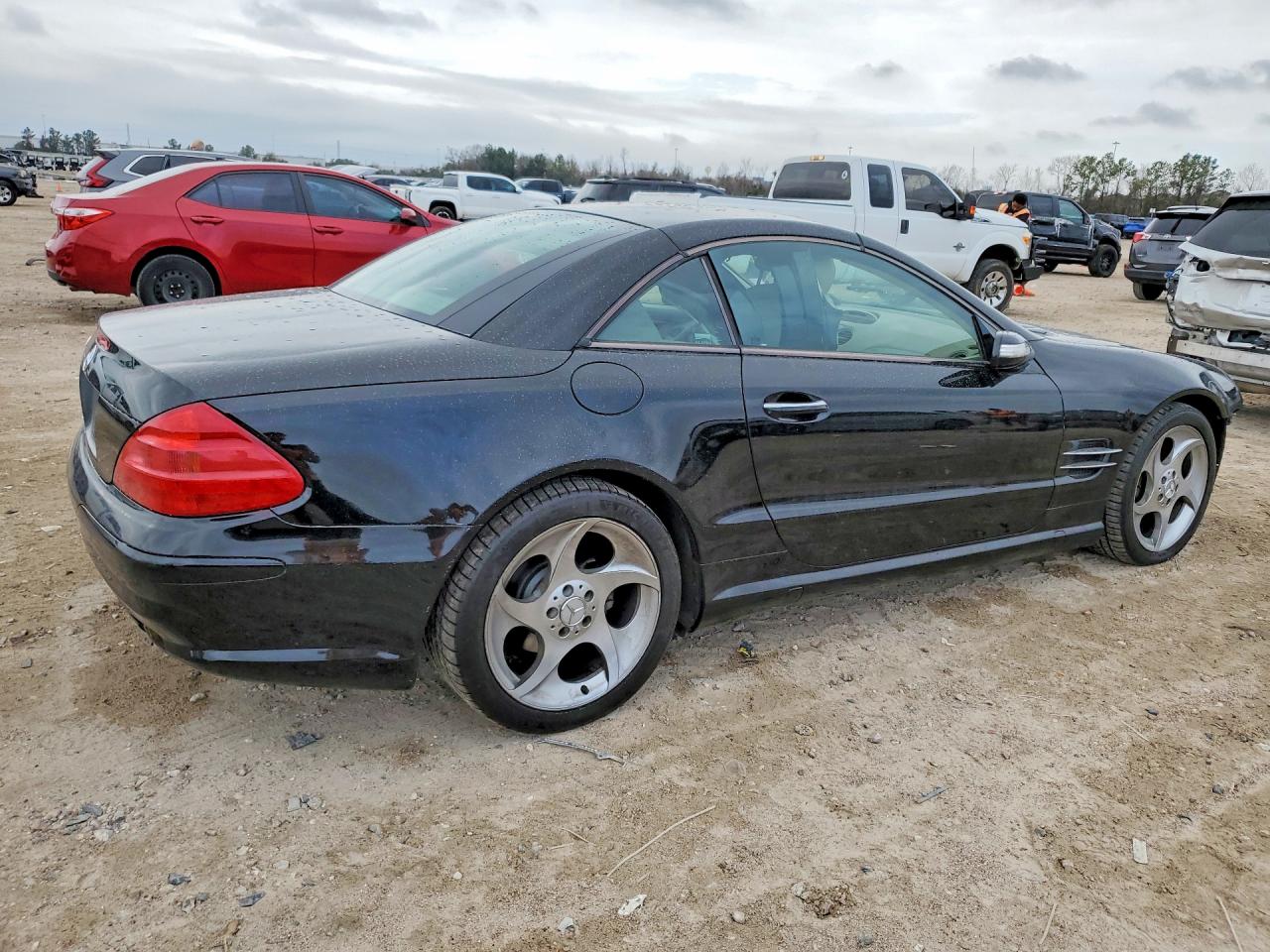 2005 Mercedes-benz Sl 500 Black vin: WDBSK75F35F089848