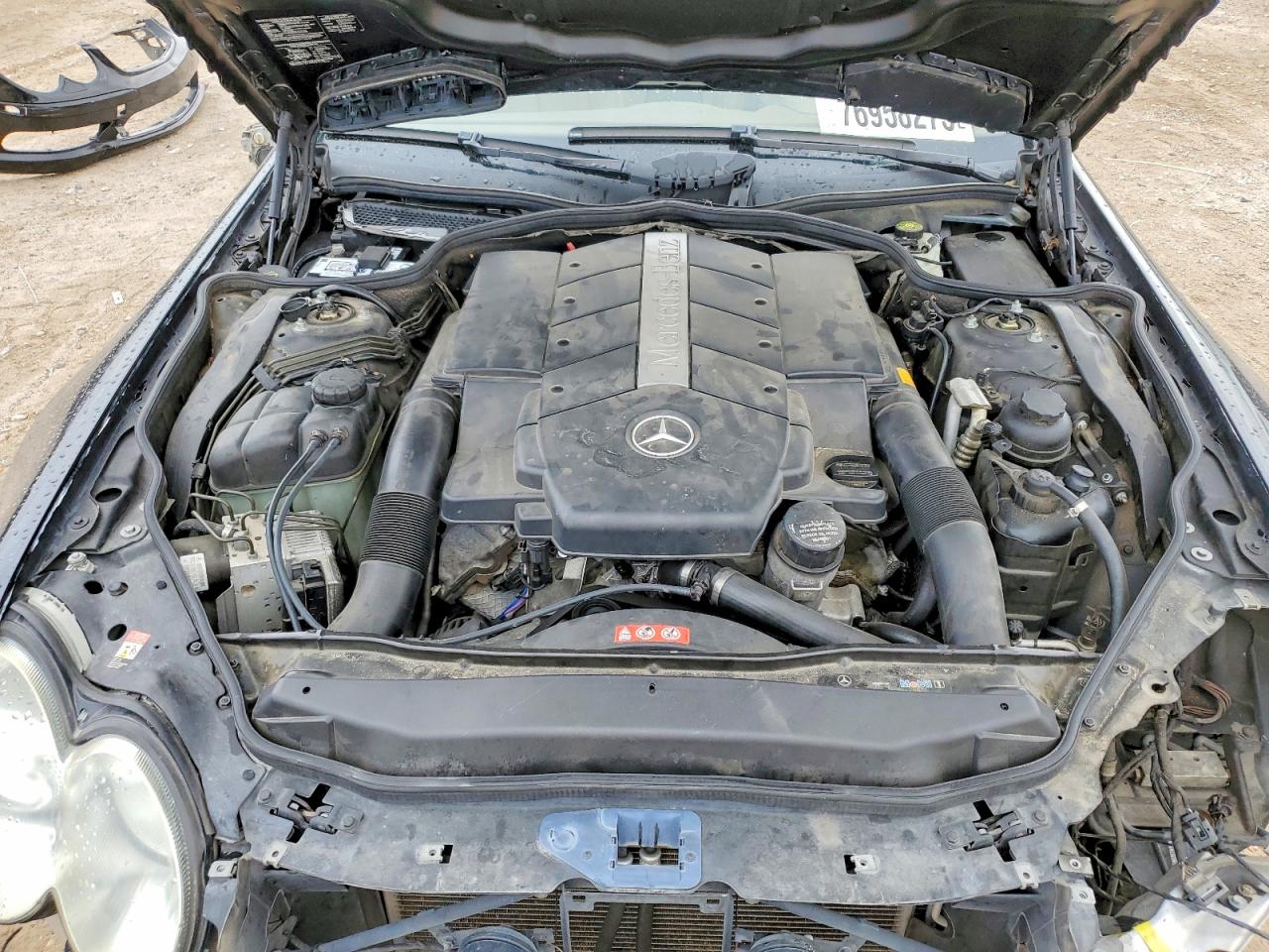 2005 Mercedes-benz Sl 500 Black vin: WDBSK75F35F089848