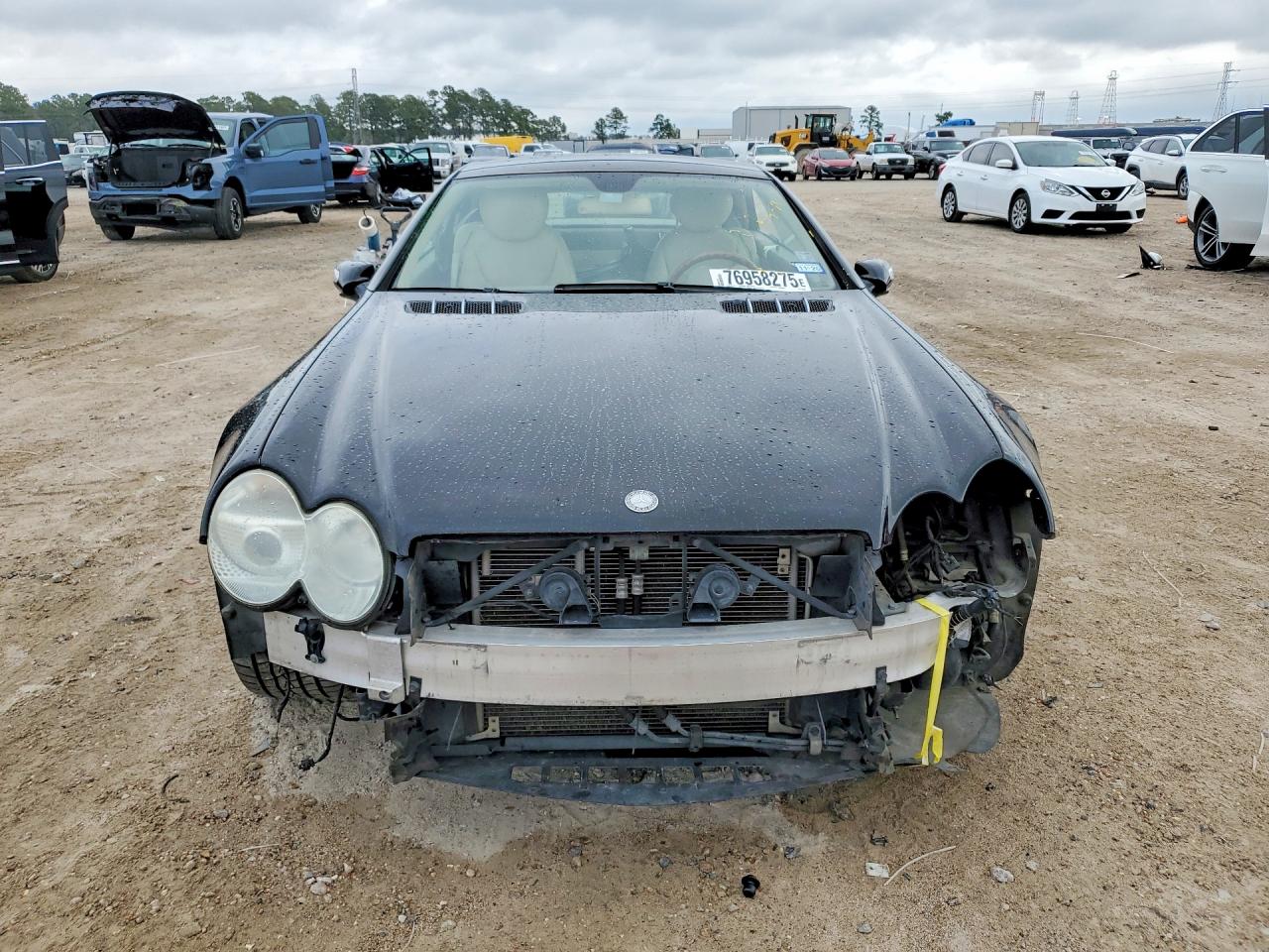 2005 Mercedes-benz Sl 500 Black vin: WDBSK75F35F089848