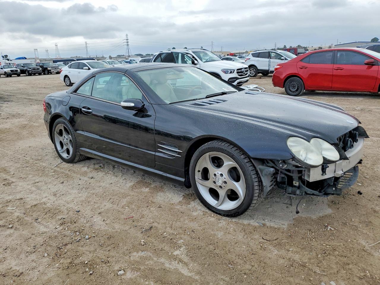 2005 Mercedes-benz Sl 500 Black vin: WDBSK75F35F089848