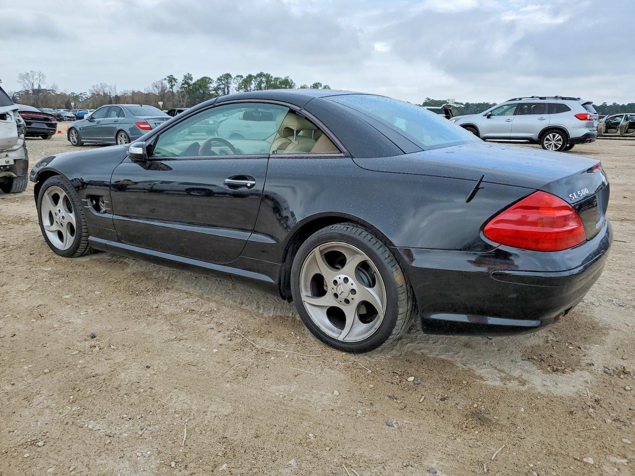 2005 Mercedes-benz Sl 500 Black vin: WDBSK75F35F089848