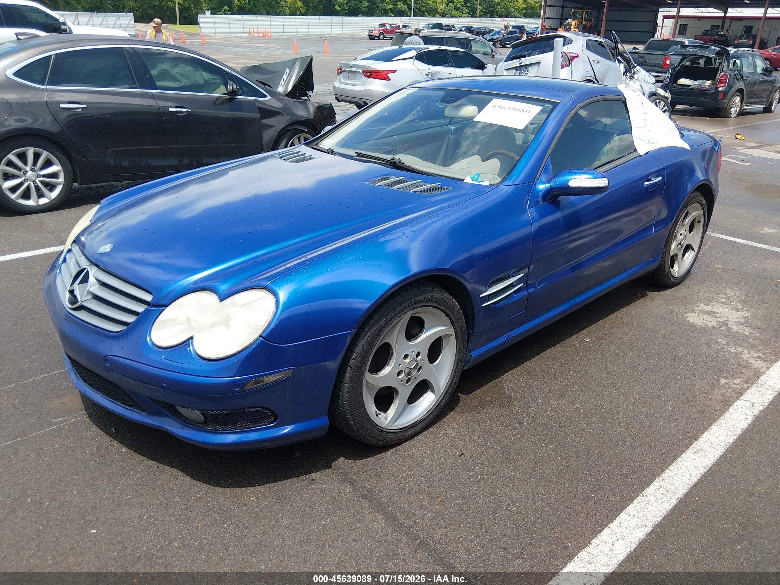 2005 Mercedes-benz Sl 500   Синий vin: WDBSK75F35F090157