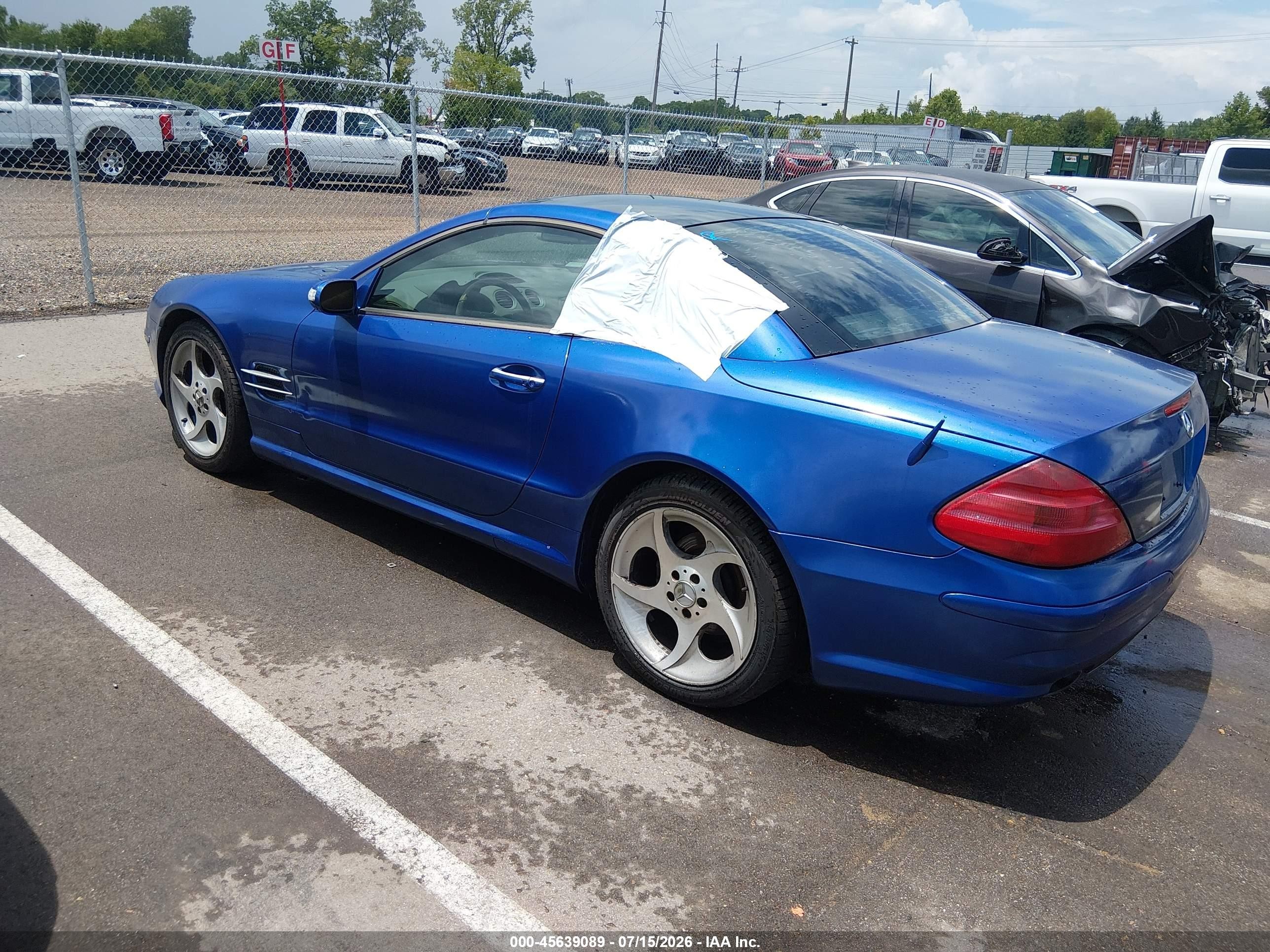 2005 Mercedes-benz Sl 500   Синий vin: WDBSK75F35F090157