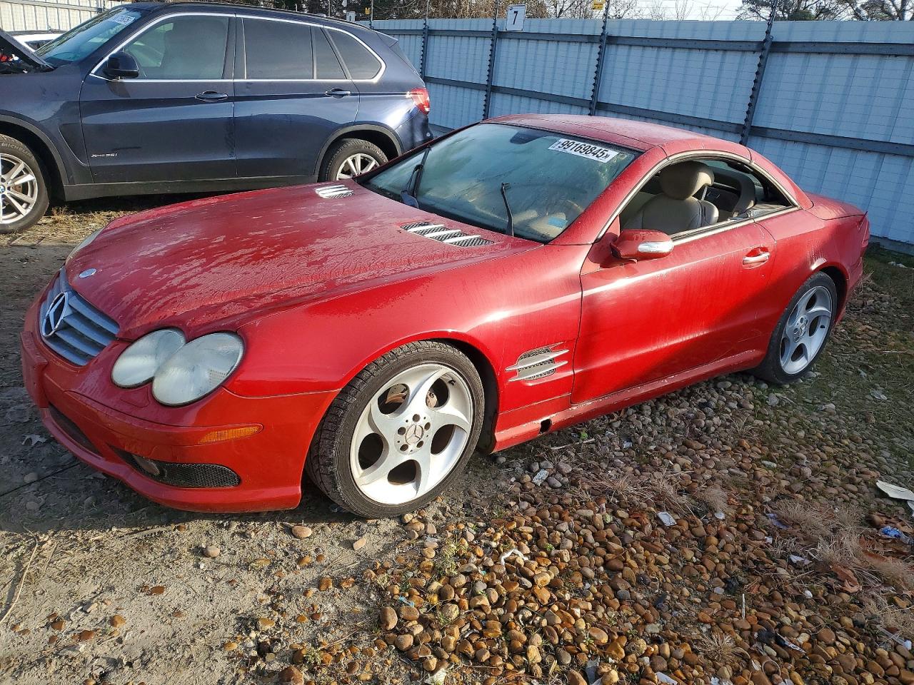 2005 Mercedes-benz Sl 500 Red vin: WDBSK75F35F104882