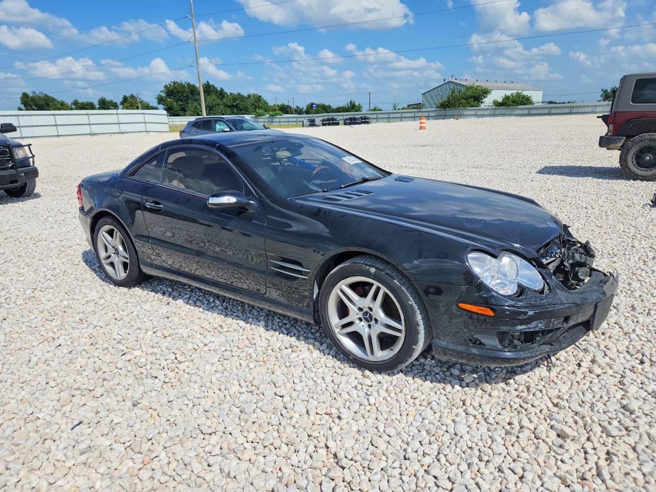 2006 Mercedes-benz Sl 500 Black vin: WDBSK75F36F112904