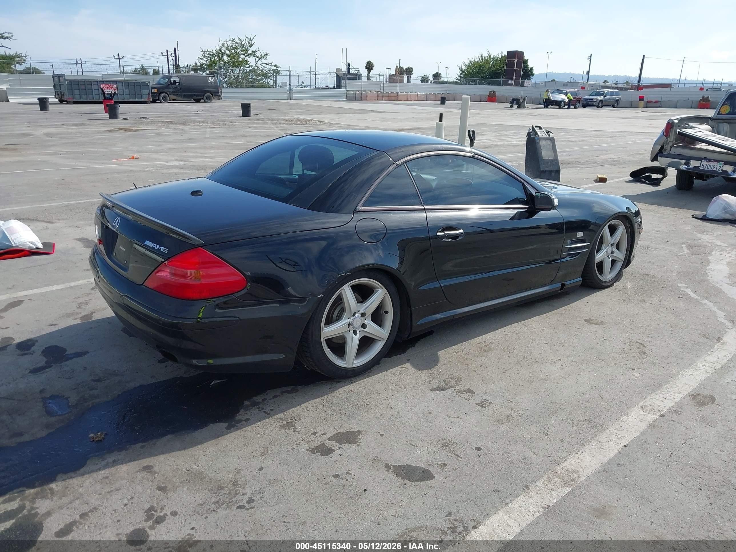 2006 Mercedes-benz Sl 500   Black vin: WDBSK75F36F115625