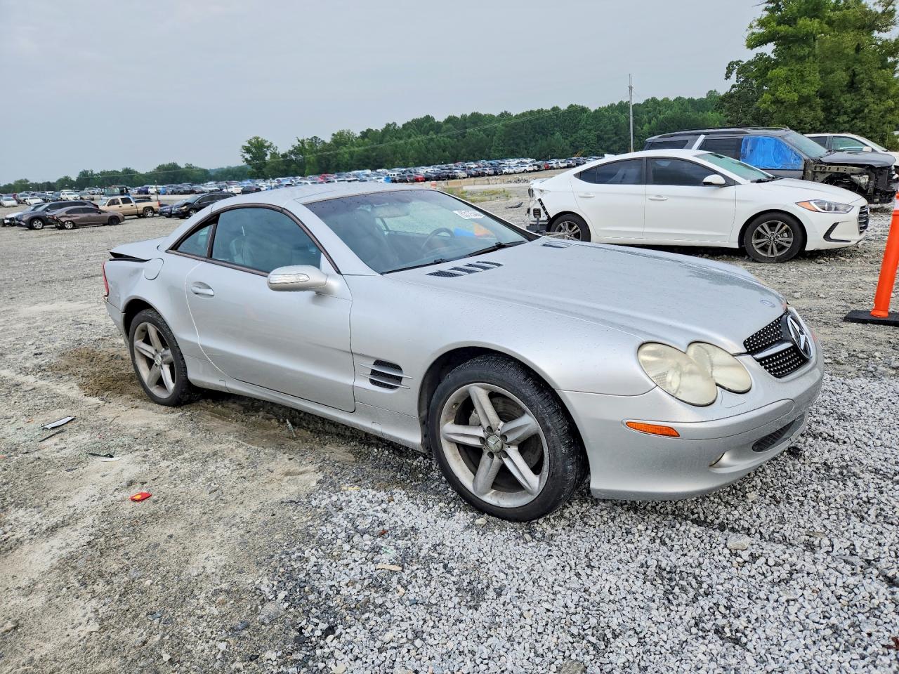2004 Mercedes-benz Sl 500 Silver vin: WDBSK75F44F068019