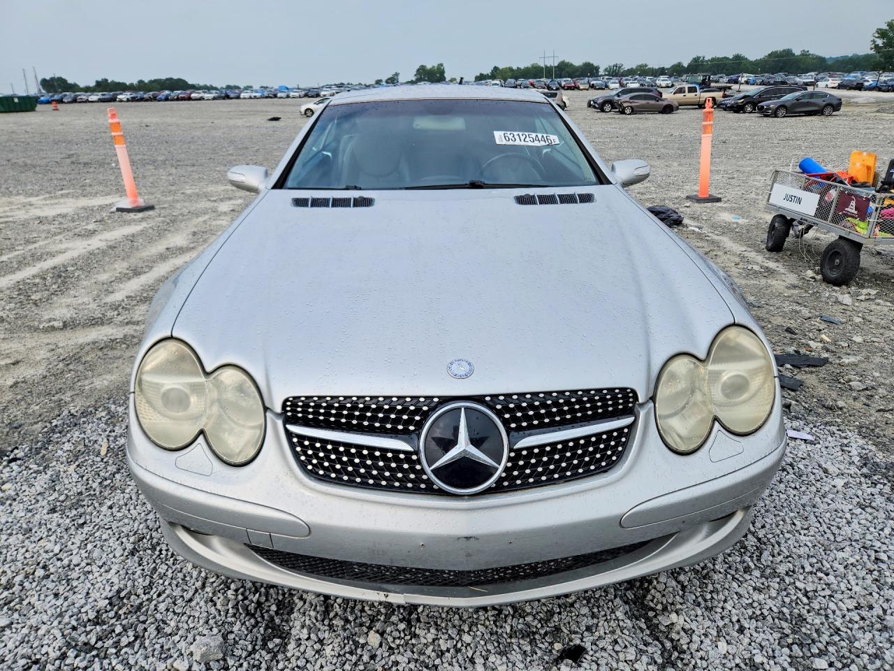 2004 Mercedes-benz Sl 500 Silver vin: WDBSK75F44F068019